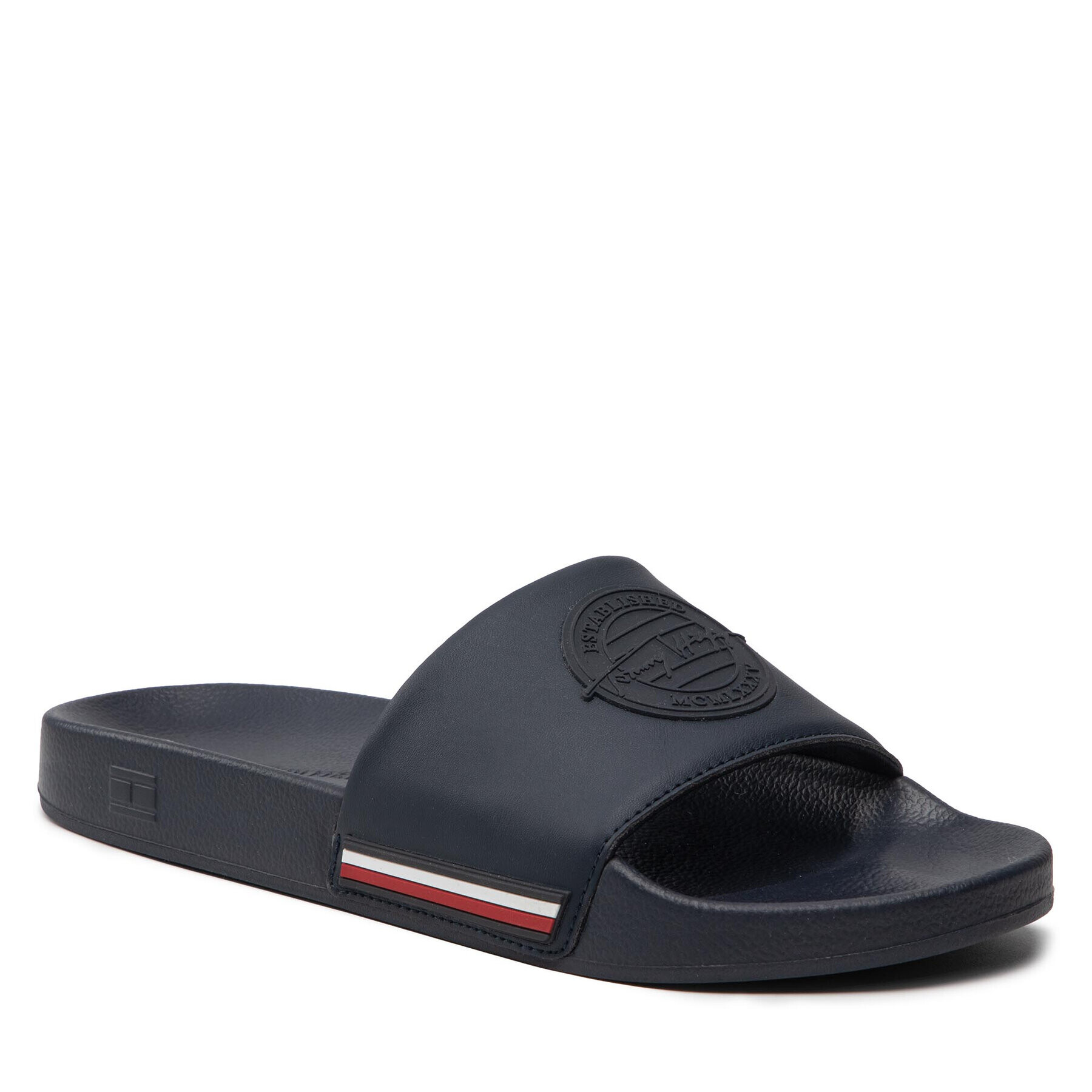 Tommy Hilfiger Чехли Th Established Pool Slide FM0FM03976 Тъмносин - Pepit.bg