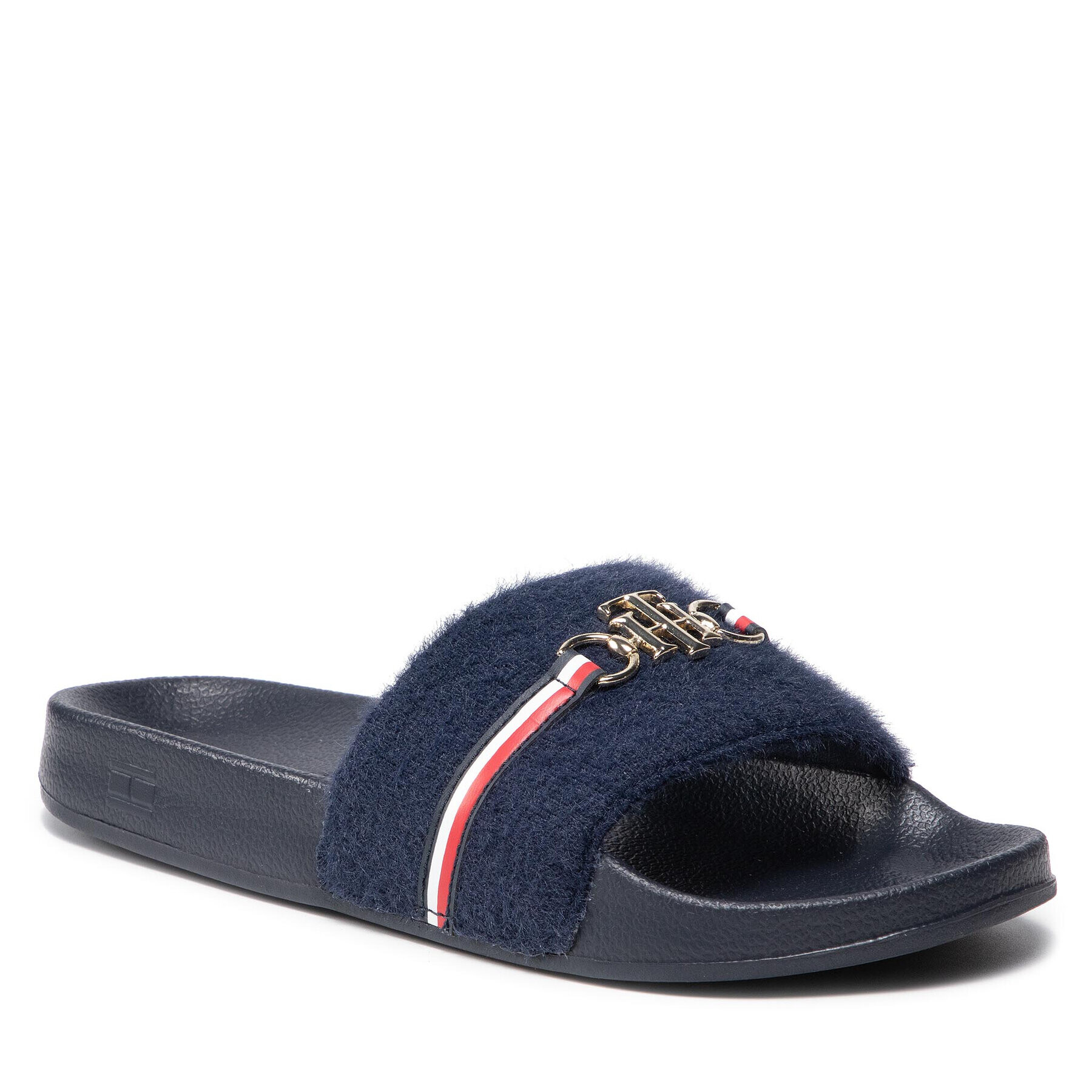 Tommy Hilfiger Чехли Th Hardware Pool Slide FW0FW06040 Тъмносин - Pepit.bg
