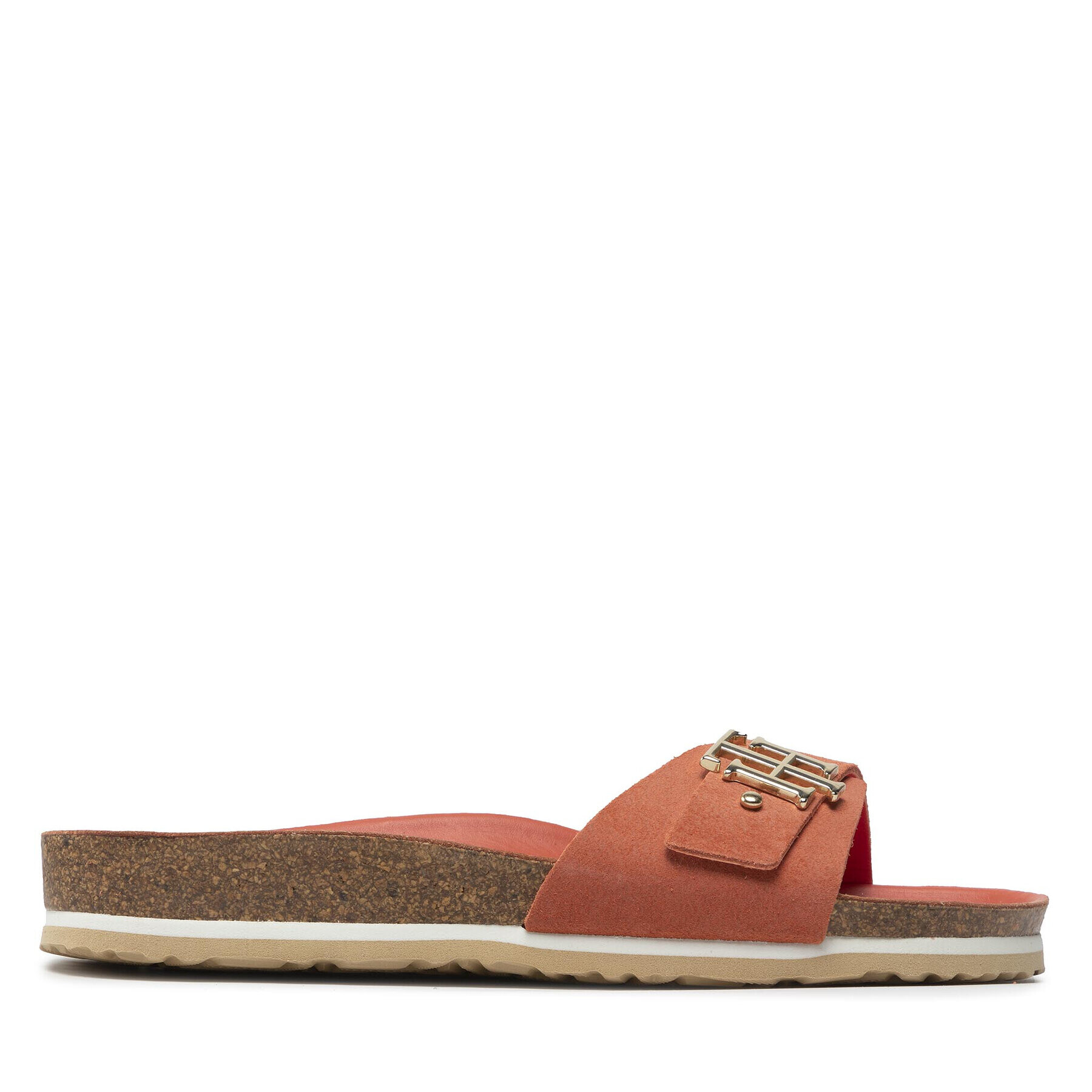 Tommy Hilfiger Чехли Th Molded Footbed Flat Sandal FW0FW06244 Оранжев - Pepit.bg