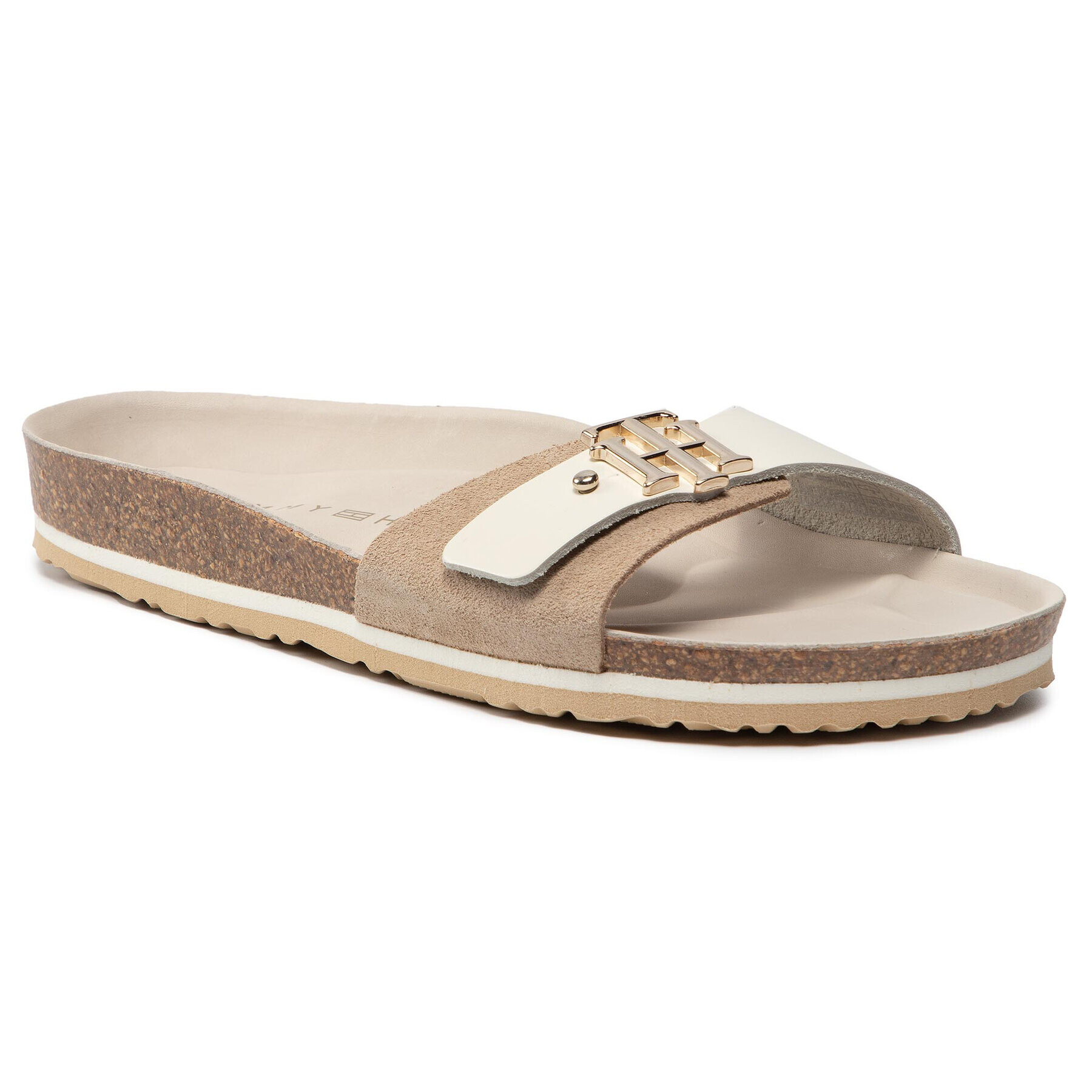 Tommy Hilfiger Чехли Th Molded Footbed Sandal FW0FW05622 Бежов - Pepit.bg