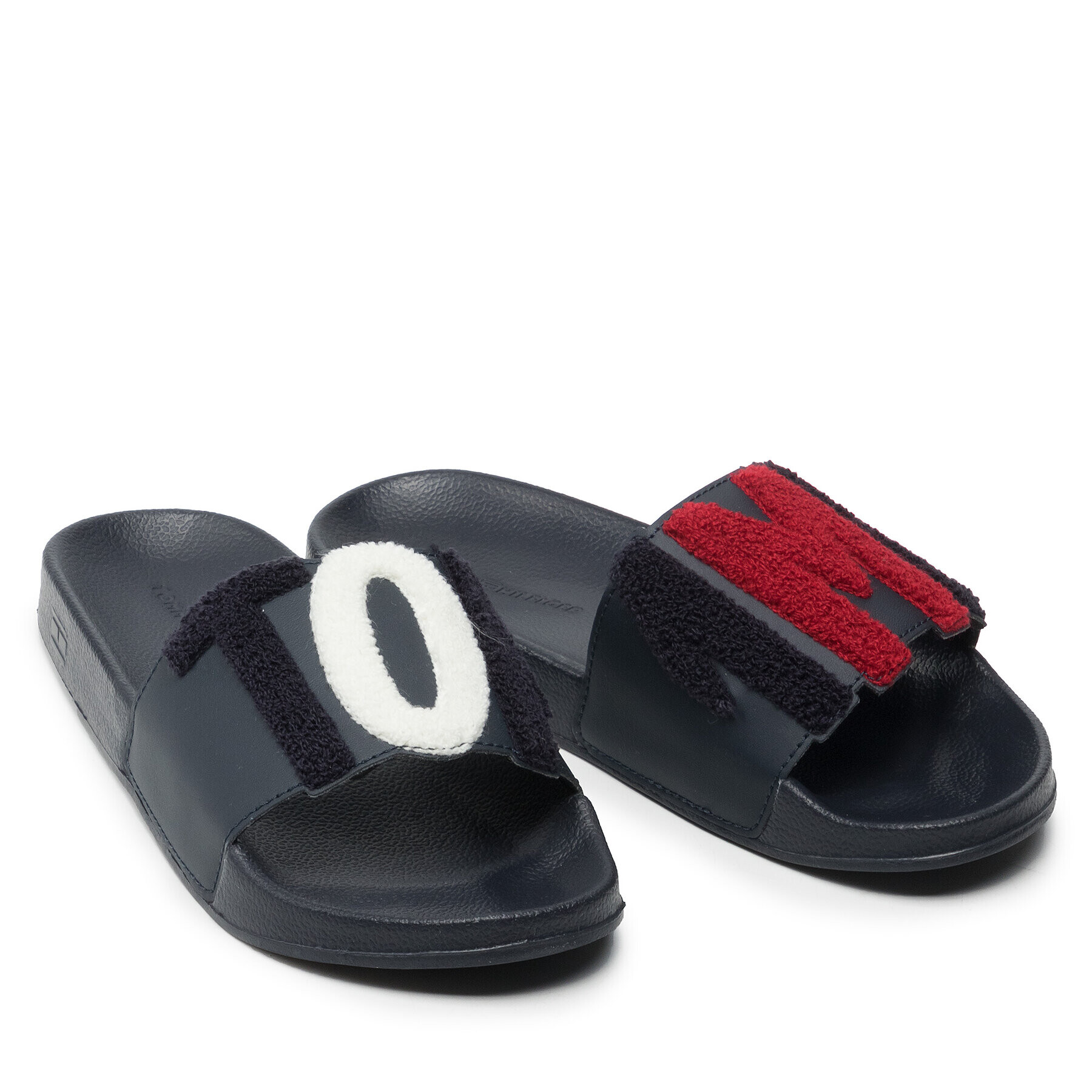 Tommy Hilfiger Чехли Tommy Lettering Pool Slide FW0FW06082 Тъмносин - Pepit.bg