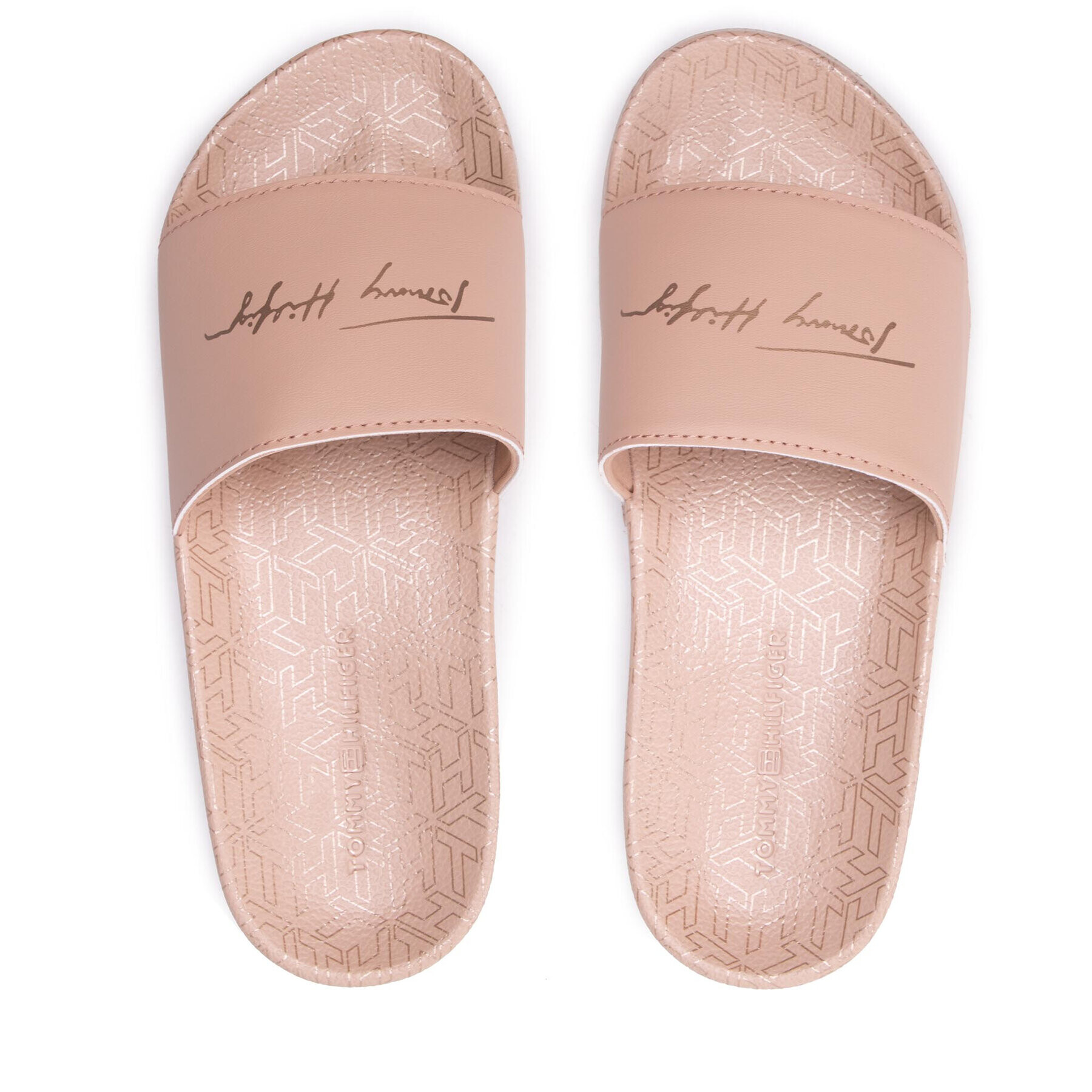 Tommy Hilfiger Чехли Tommy Metallic Pool Slide FW0FW06312 Бежов - Pepit.bg