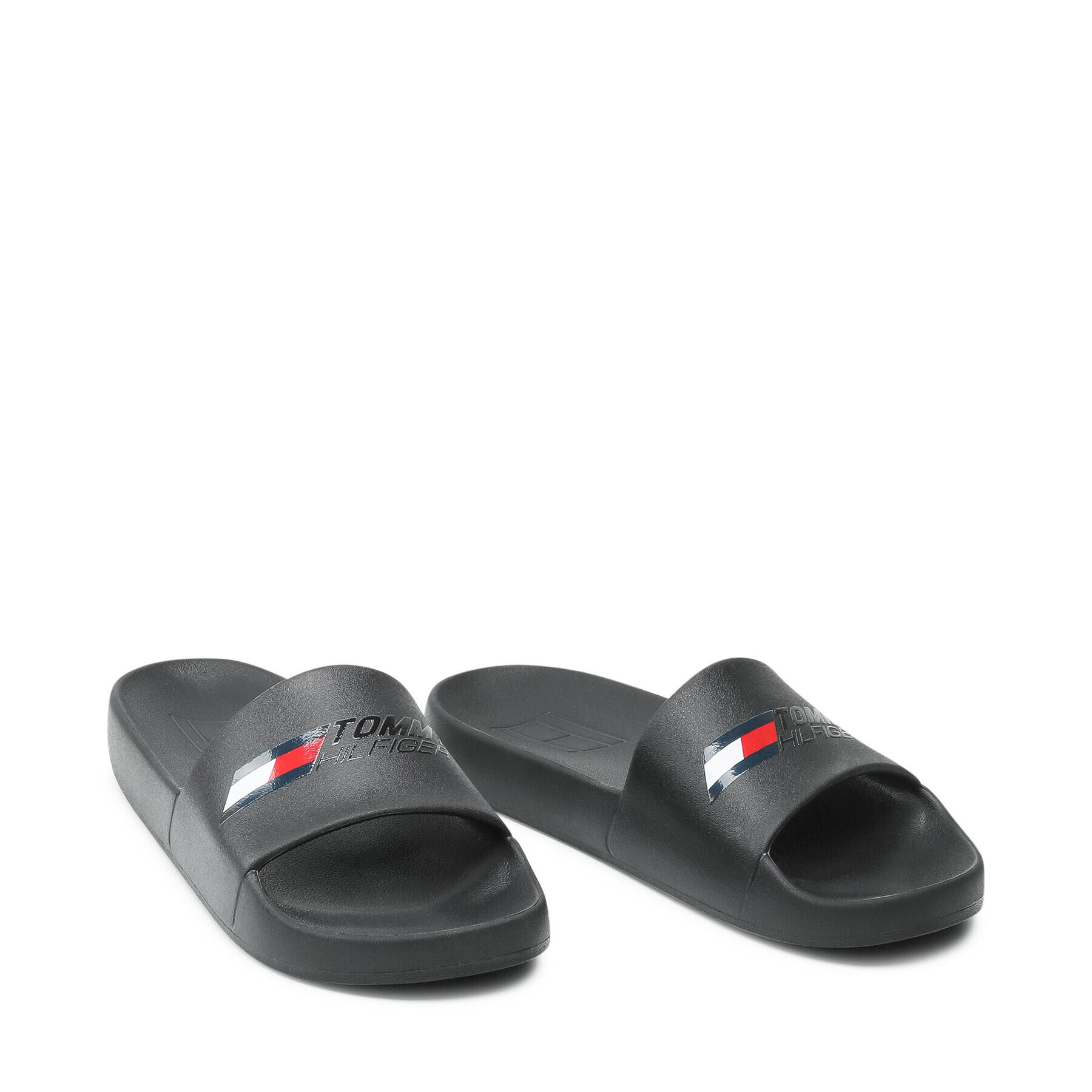 Tommy Hilfiger Чехли Ts Pool Slide 3 Women FC0FC00015 Черен - Pepit.bg