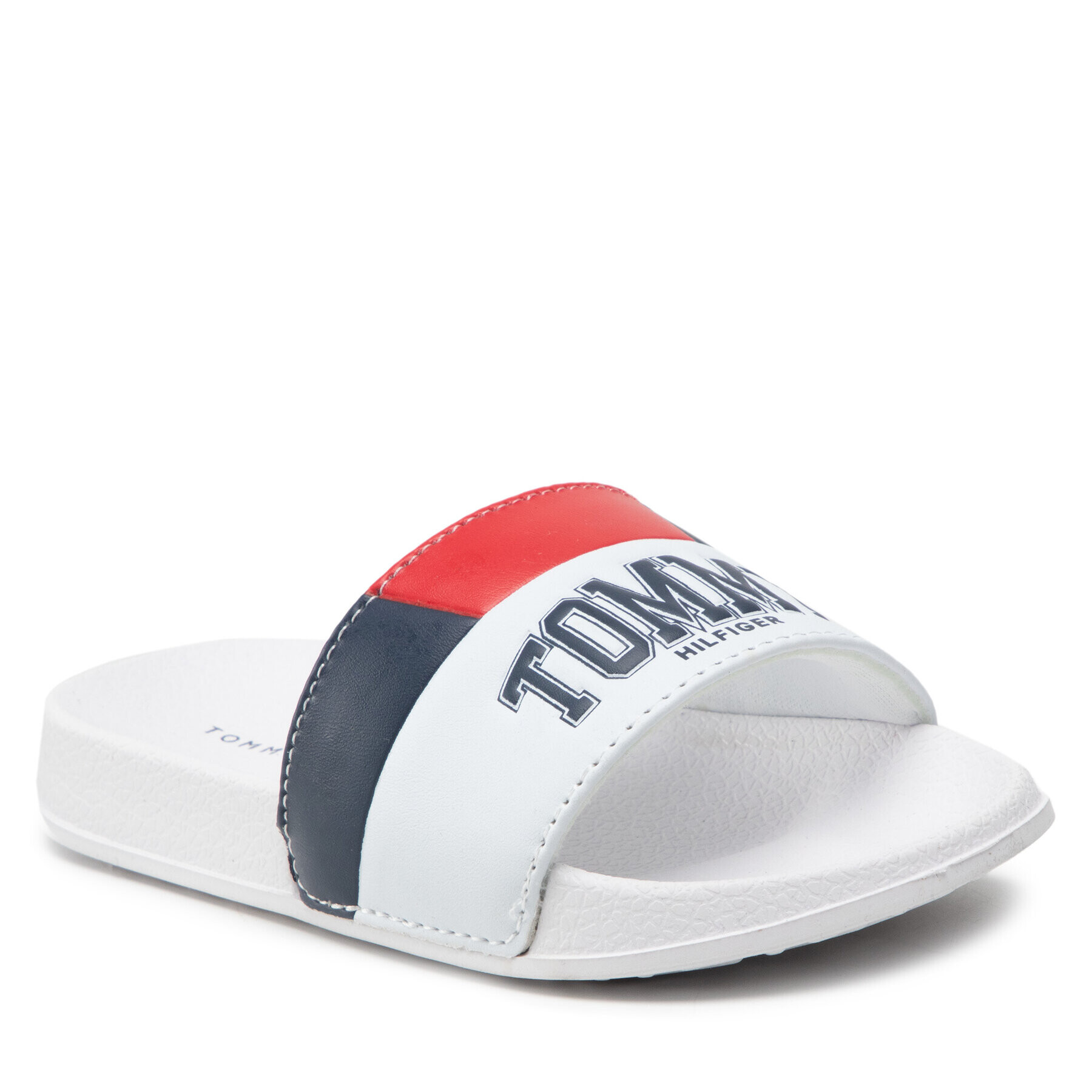 Tommy Hilfiger Чехли Varsity Print Pool Slide T3B0-32274-1172 M Бял - Pepit.bg