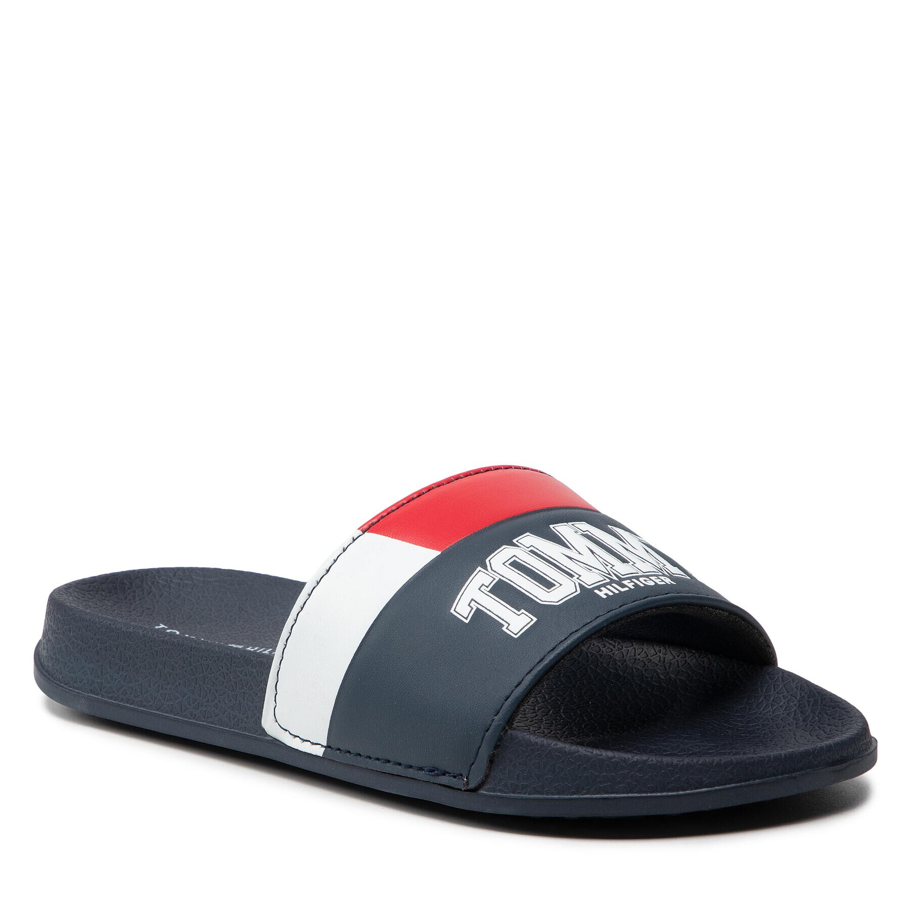 Tommy Hilfiger Чехли Varsity Print Pool Slide T3B0-32274-1172 M Тъмносин - Pepit.bg