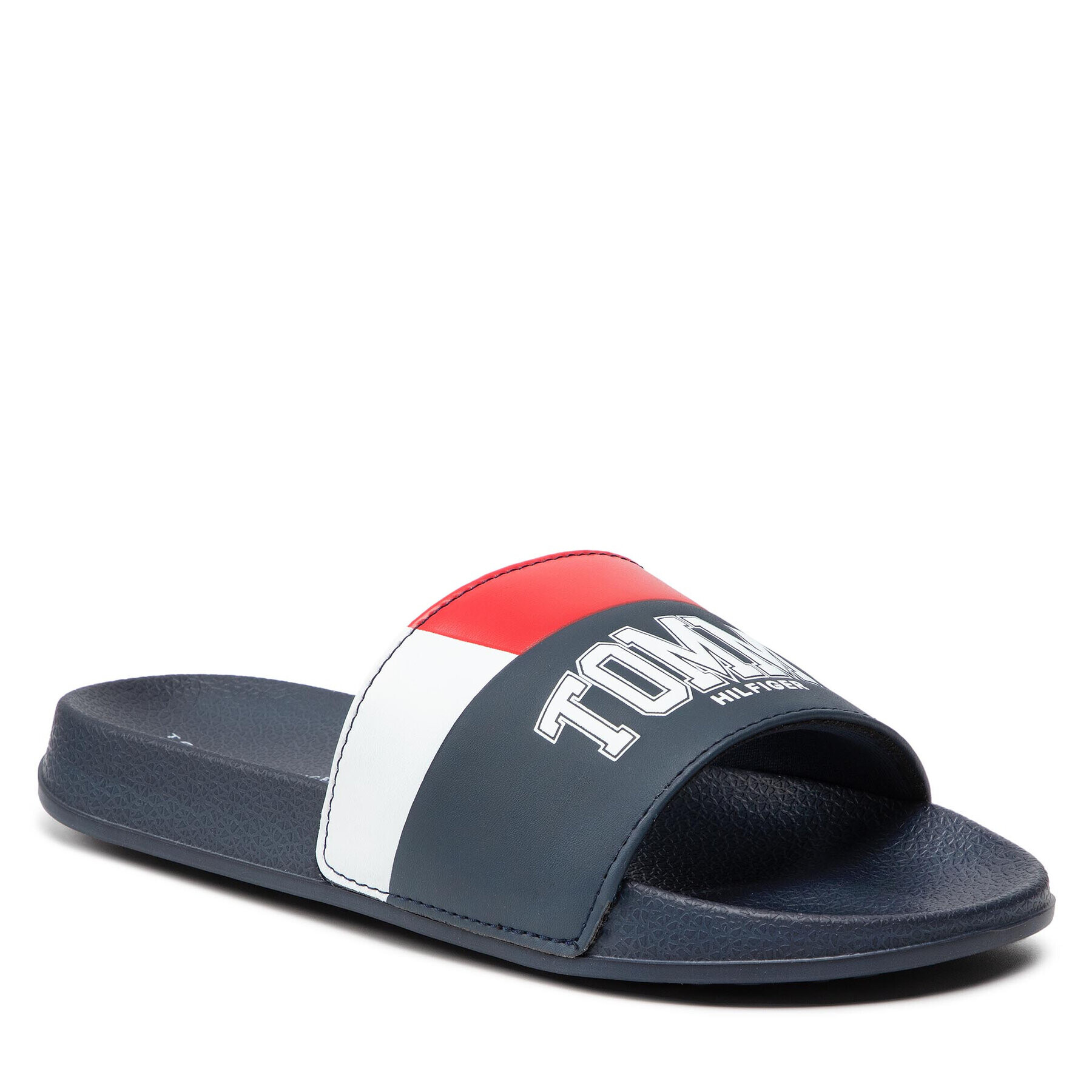 Tommy Hilfiger Чехли Varsity Print Pool Slide T3B0-32274-1172 S Тъмносин - Pepit.bg