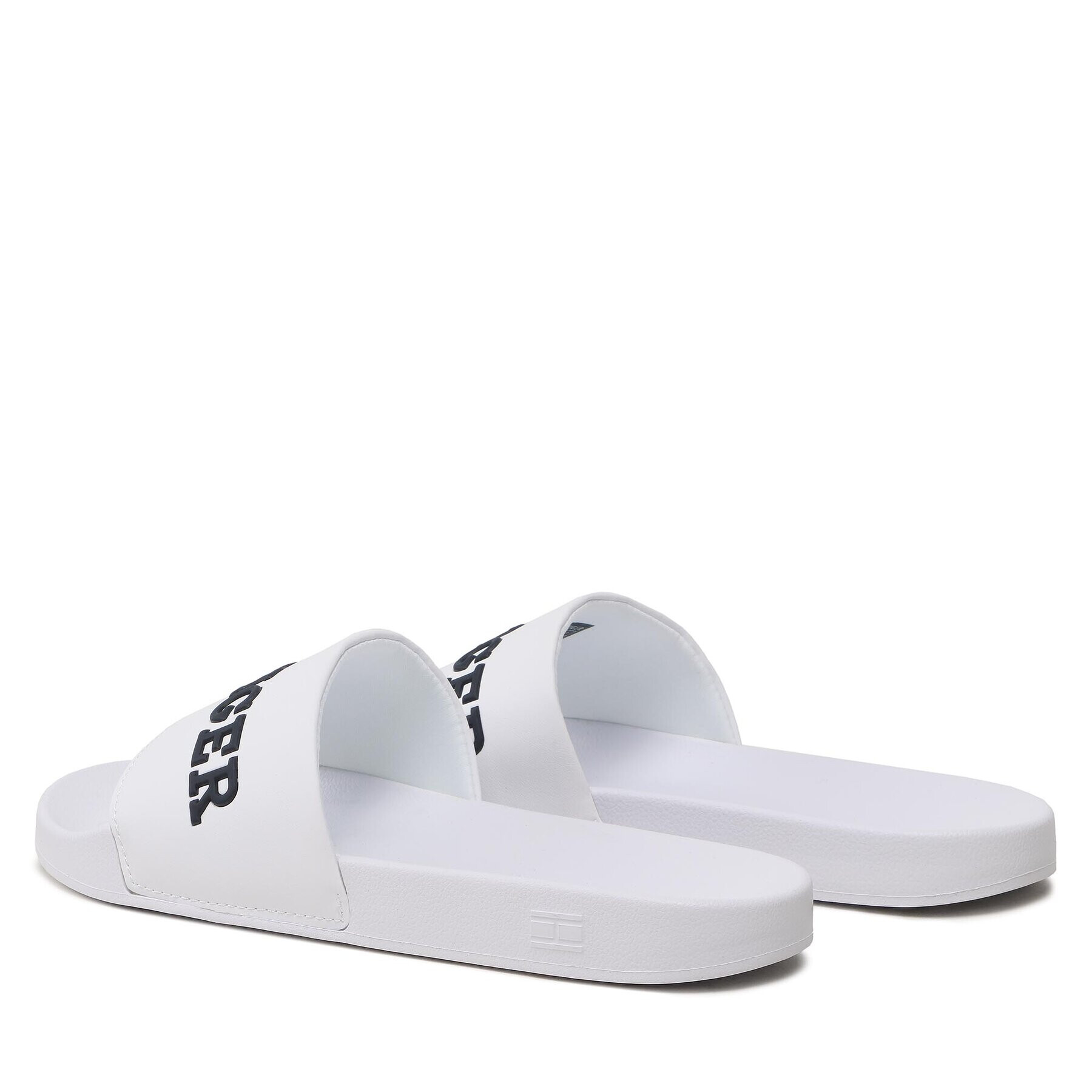 Tommy Hilfiger Чехли 3D Print Hilfiger Pool Slide FM0FM04612 Бял - Pepit.bg