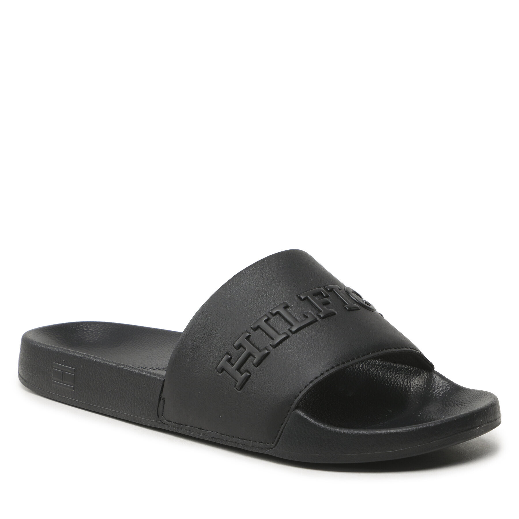 Tommy Hilfiger Чехли 3D Print Hilfiger Pool Slide FM0FM04612 Черен - Pepit.bg