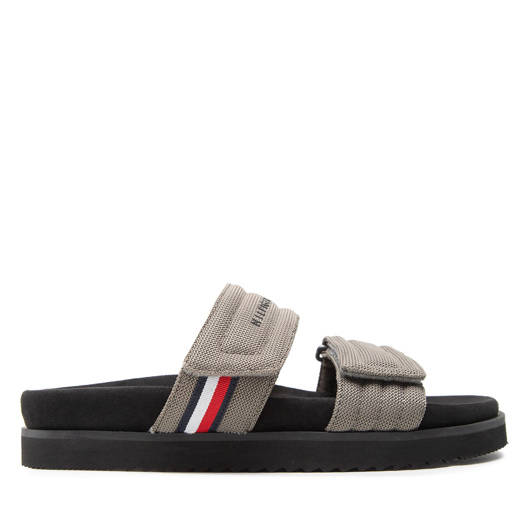 Tommy Hilfiger Чехли Cleated Strappy Hilfiger Sandal FM0FM04147 Сив - Pepit.bg