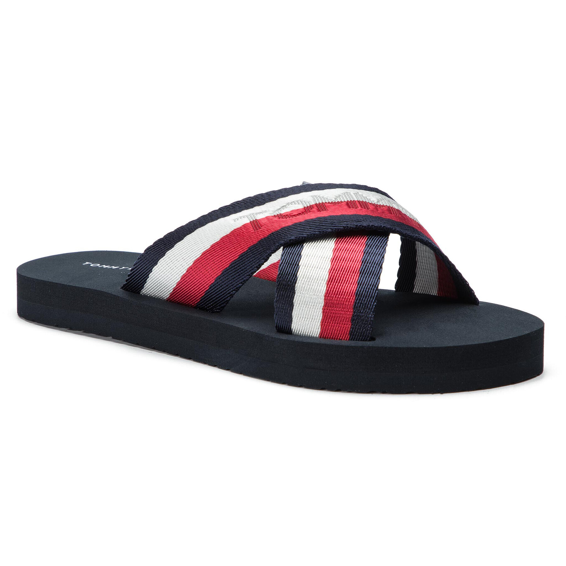 Tommy Hilfiger Чехли Colorful Tommy Slide Sandal FW0FW04242 Тъмносин - Pepit.bg