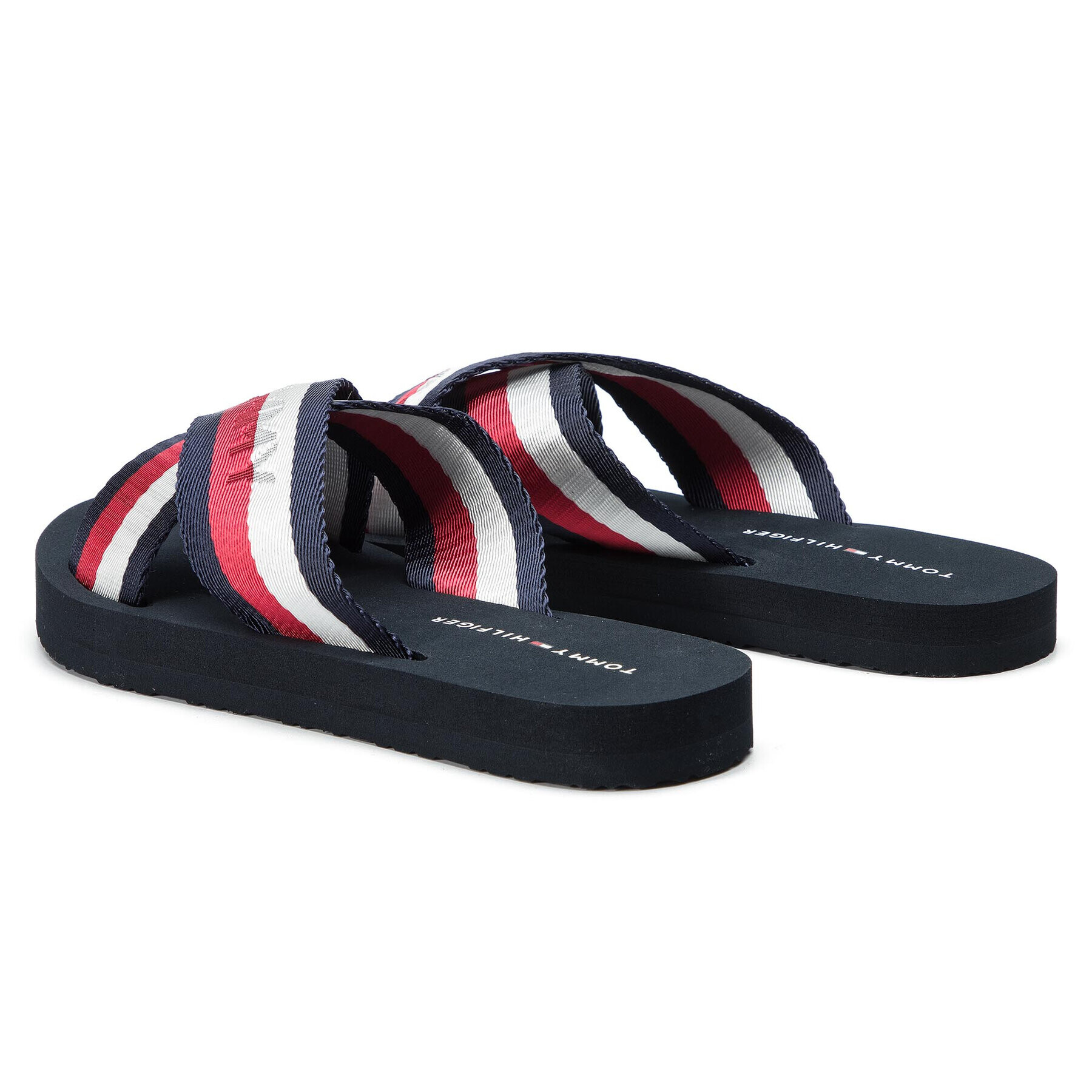 Tommy Hilfiger Чехли Colorful Tommy Slide Sandal FW0FW04242 Тъмносин - Pepit.bg