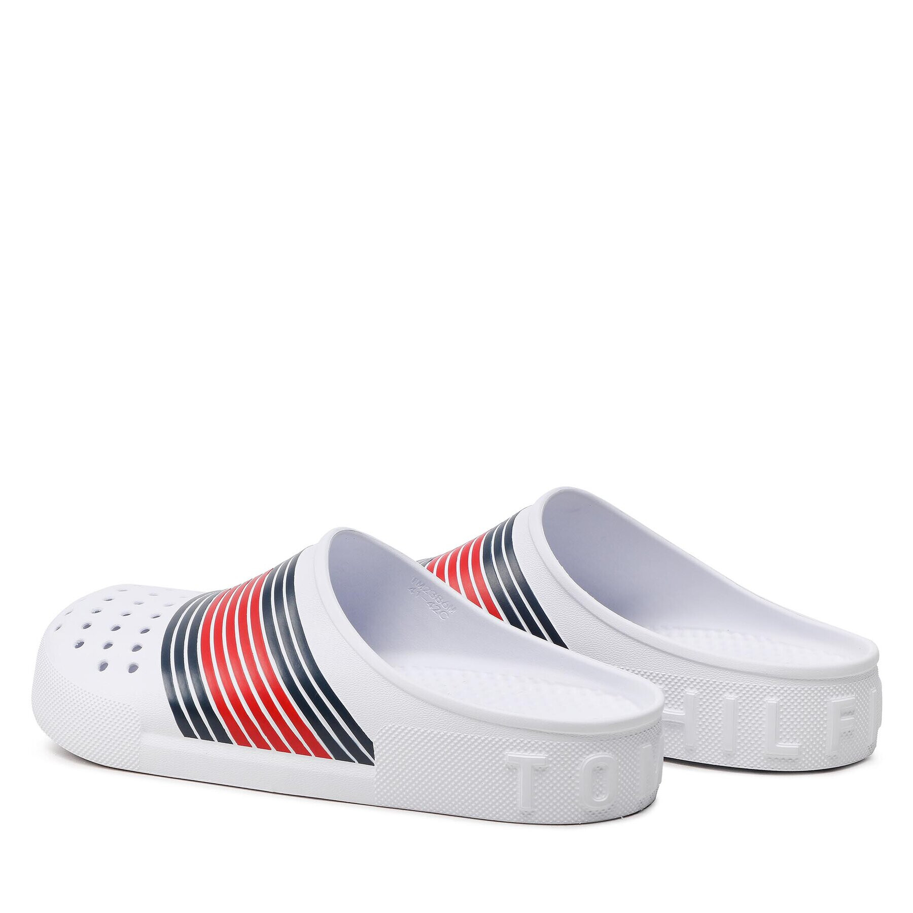 Tommy Hilfiger Чехли Comfortable Eva Hilfiger Mule FM0FM04467 Бял - Pepit.bg