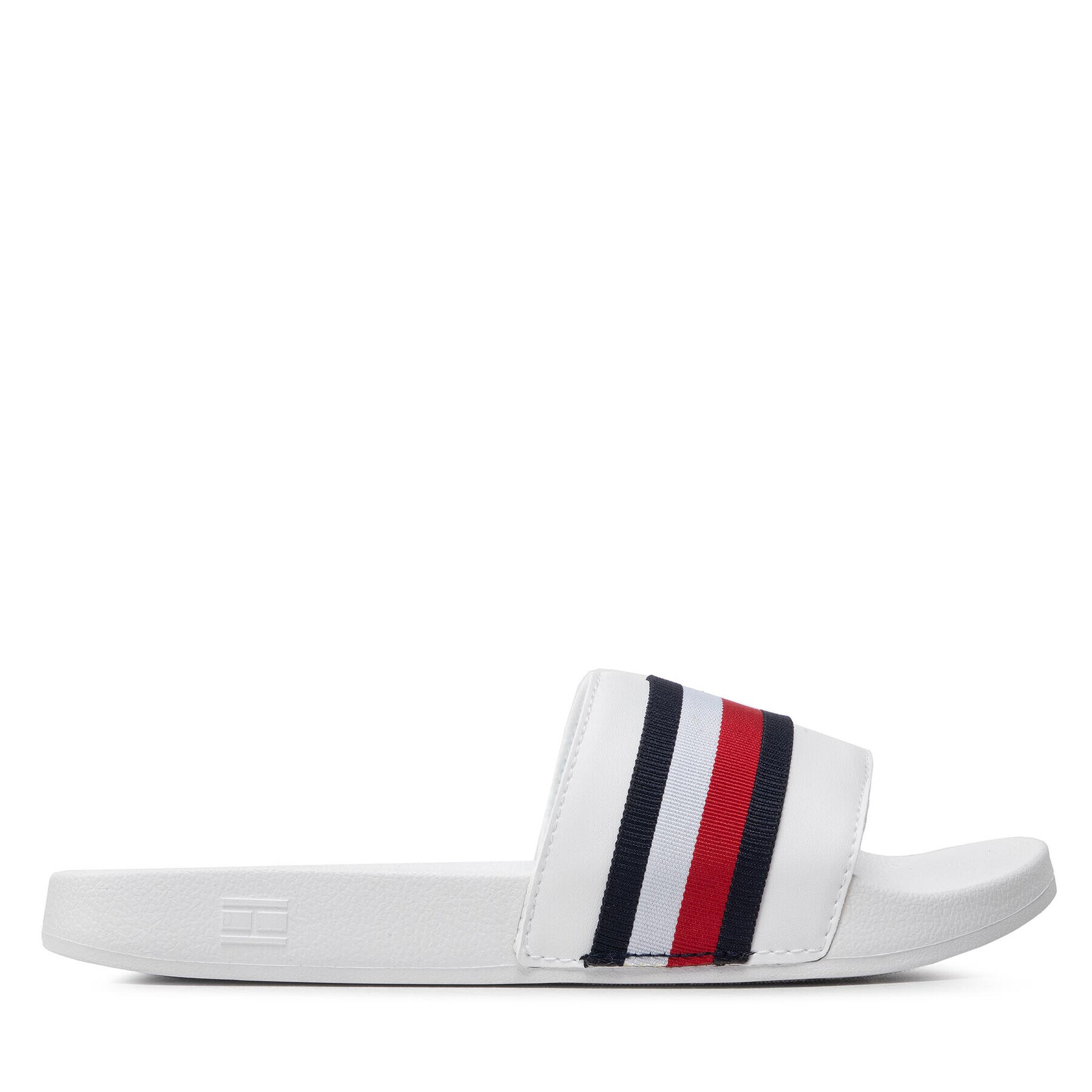 Tommy Hilfiger Чехли Corporate Web Detail Slide FW0FW06719 Бял - Pepit.bg