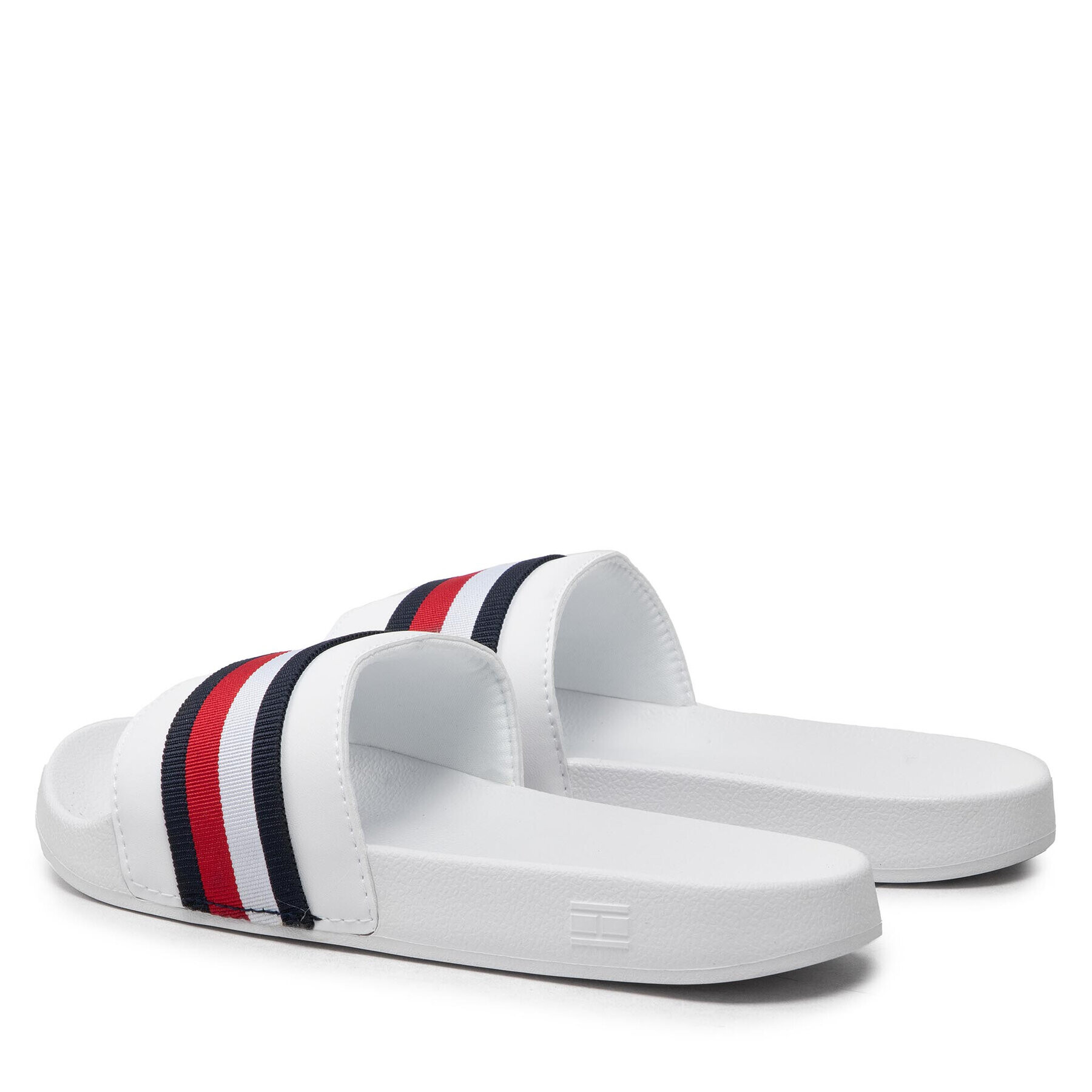 Tommy Hilfiger Чехли Corporate Web Detail Slide FW0FW06719 Бял - Pepit.bg