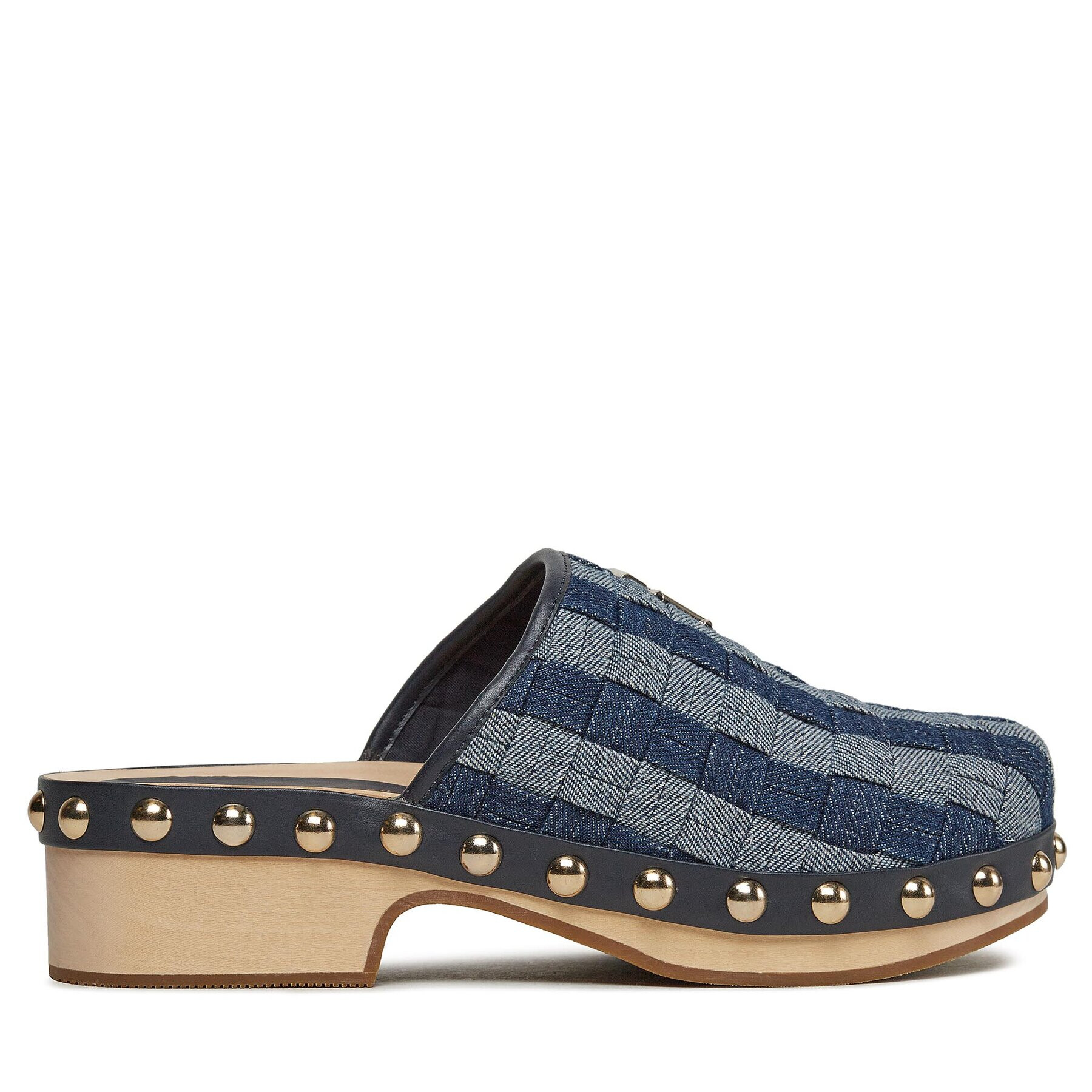 Tommy Hilfiger Сабо Denim Contrast Clog FW0FW07410 Тъмносин - Pepit.bg