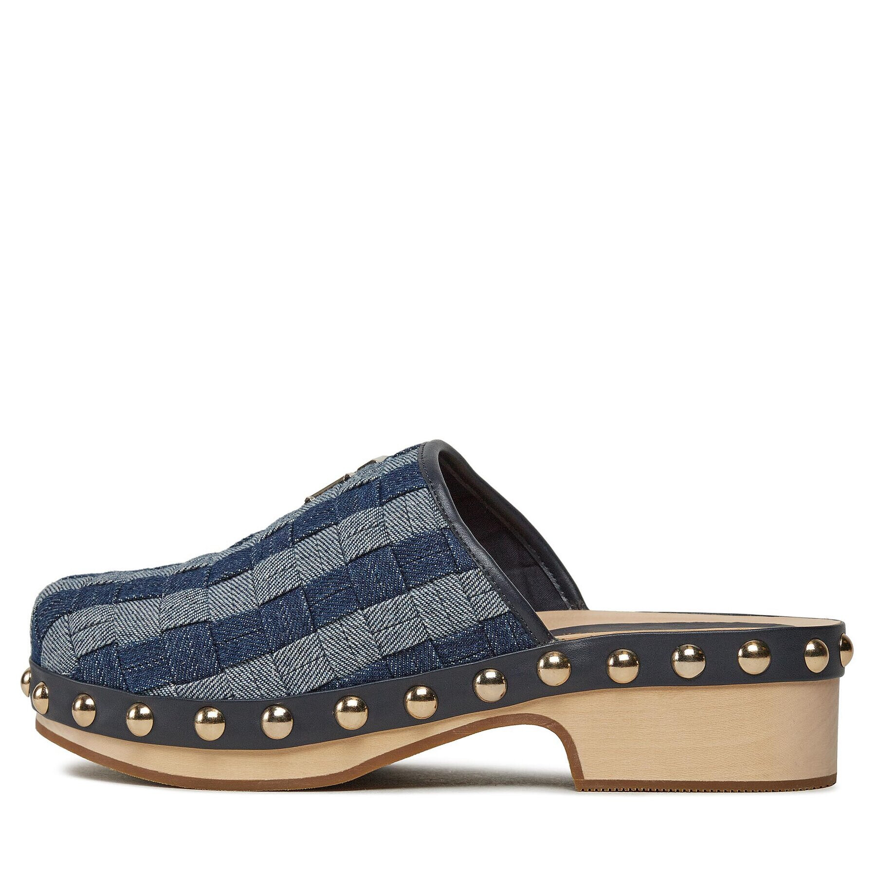 Tommy Hilfiger Сабо Denim Contrast Clog FW0FW07410 Тъмносин - Pepit.bg