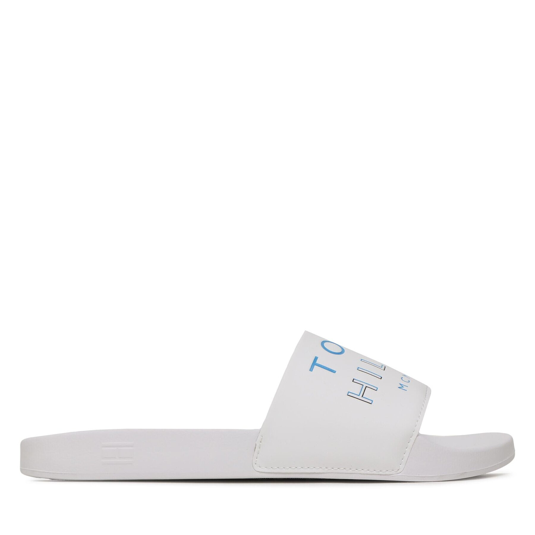 Tommy Hilfiger Чехли Embossed Pool Slide FM0FM04463 Бял - Pepit.bg
