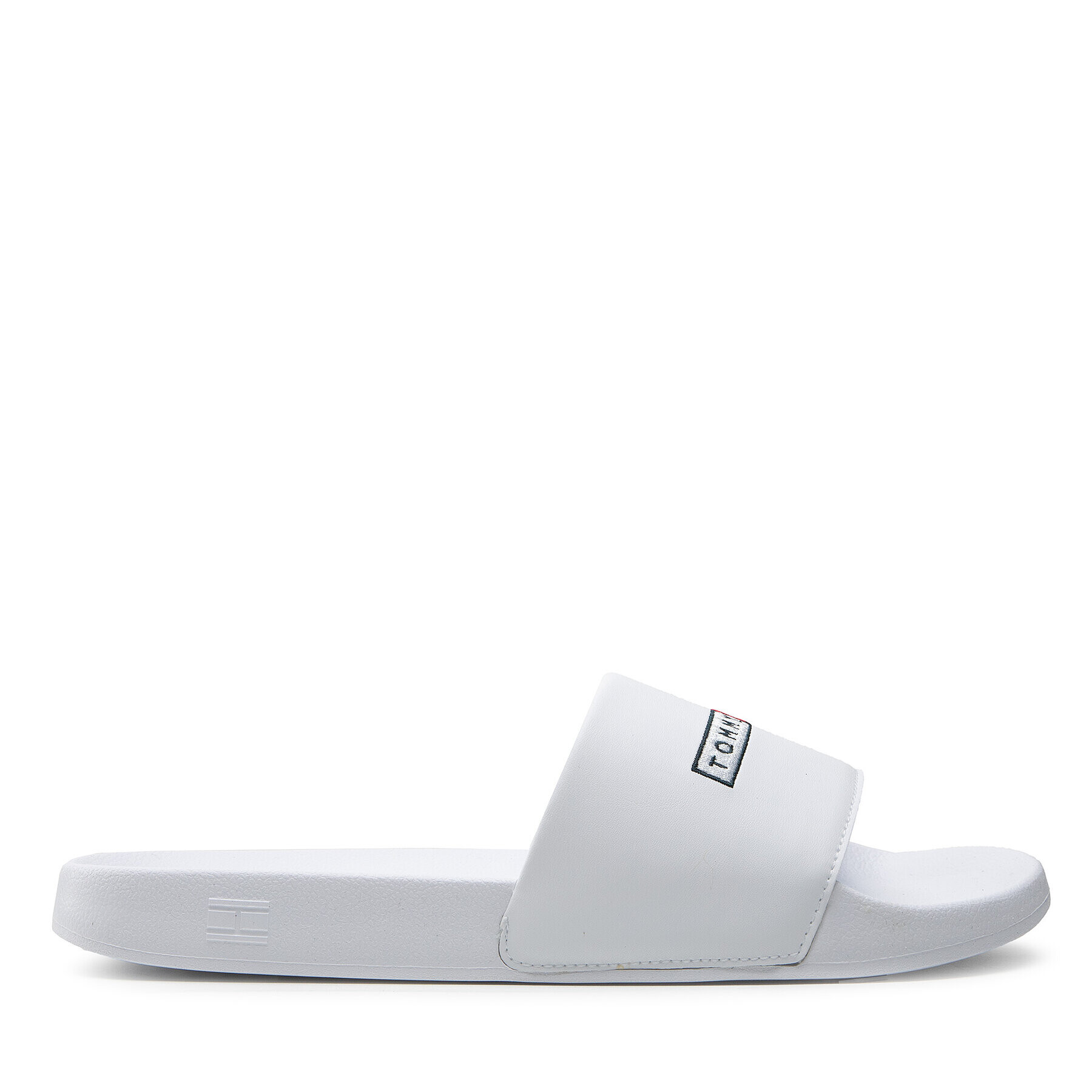 Tommy Hilfiger Чехли Embroidery Hilfiger Pool Slide FM0FM04226 Бял - Pepit.bg