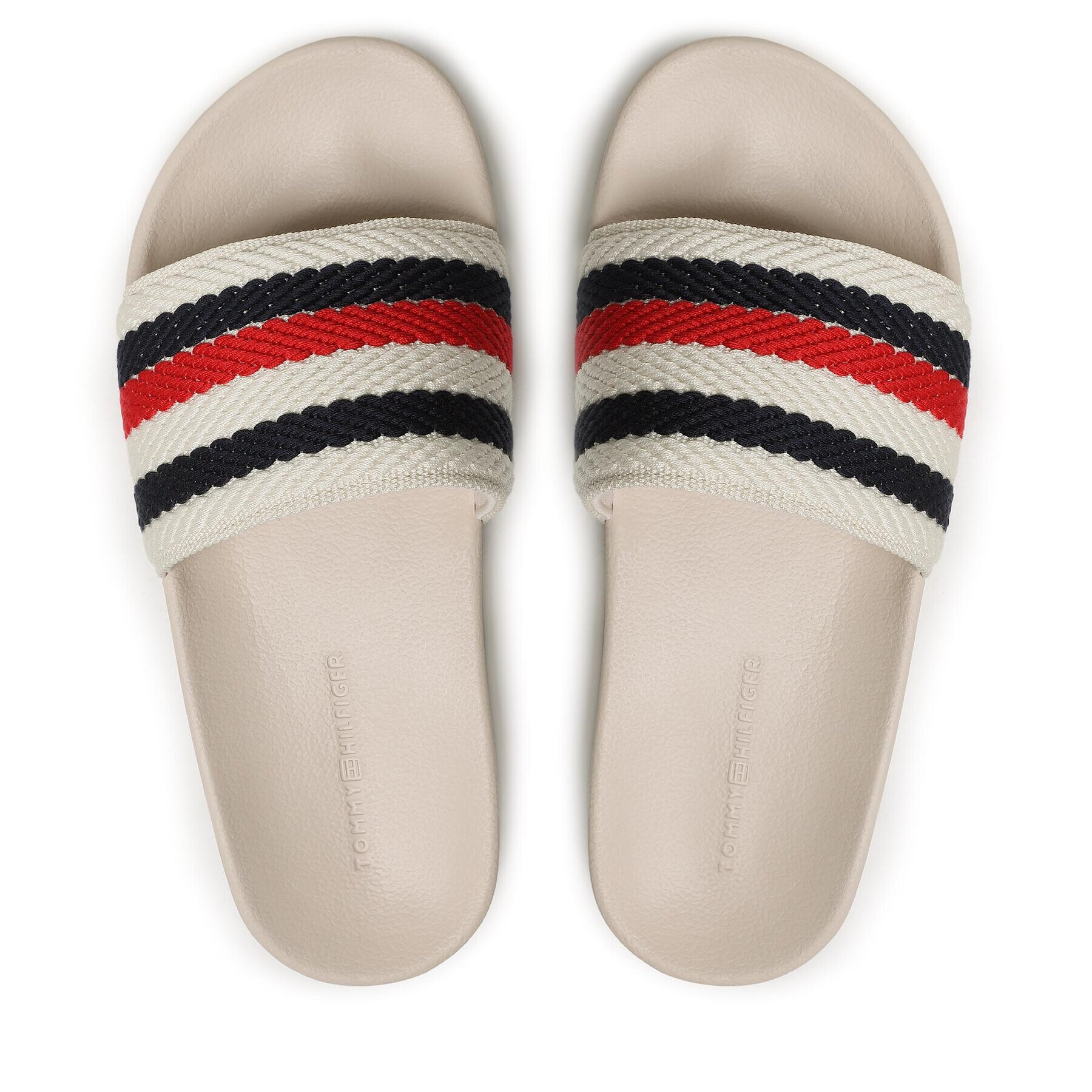 Tommy Hilfiger Чехли Essential Pool Slide FW0FW07151 Екрю - Pepit.bg