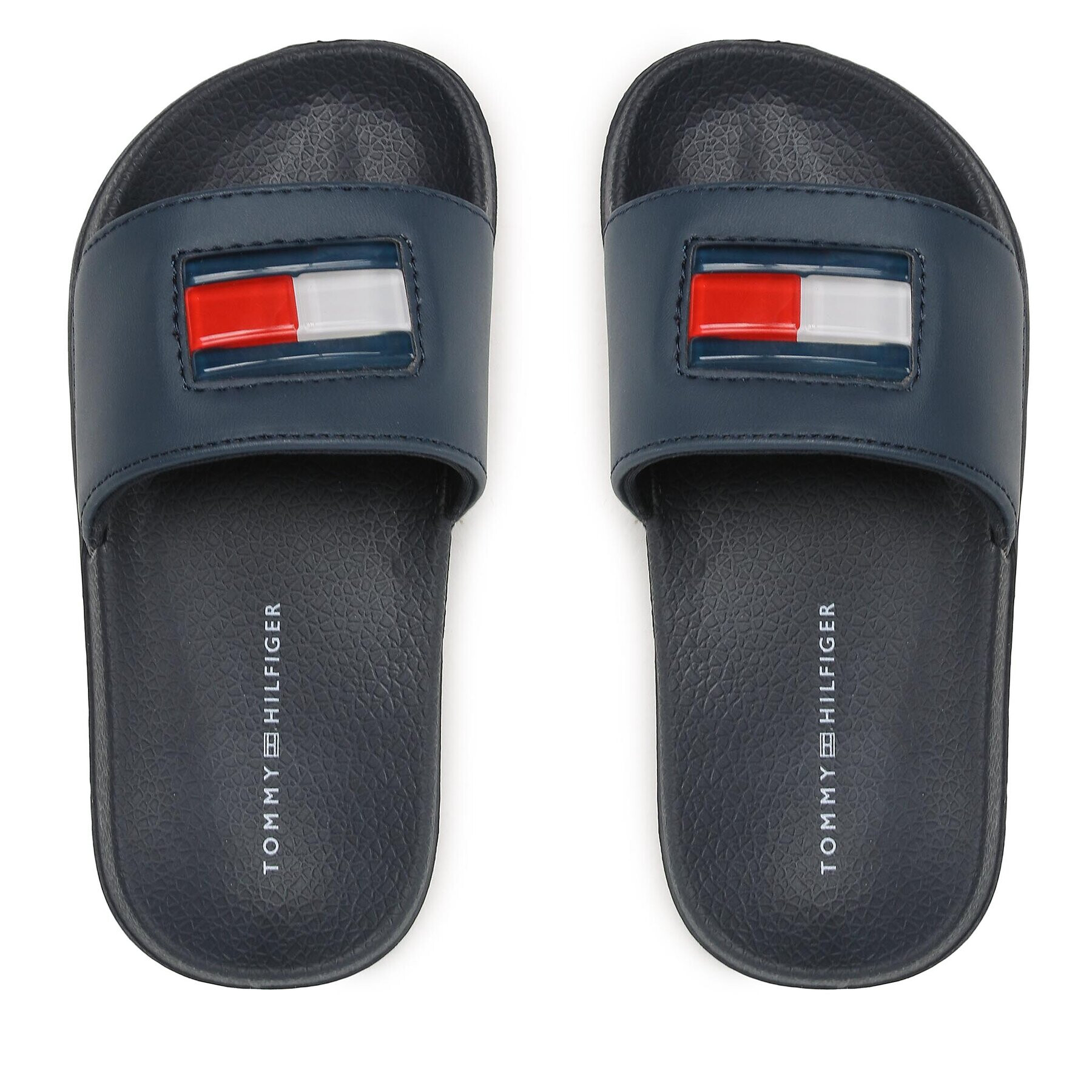 Tommy Hilfiger Чехли Flag Pool Slide T3B0-32930-1172 M Тъмносин - Pepit.bg