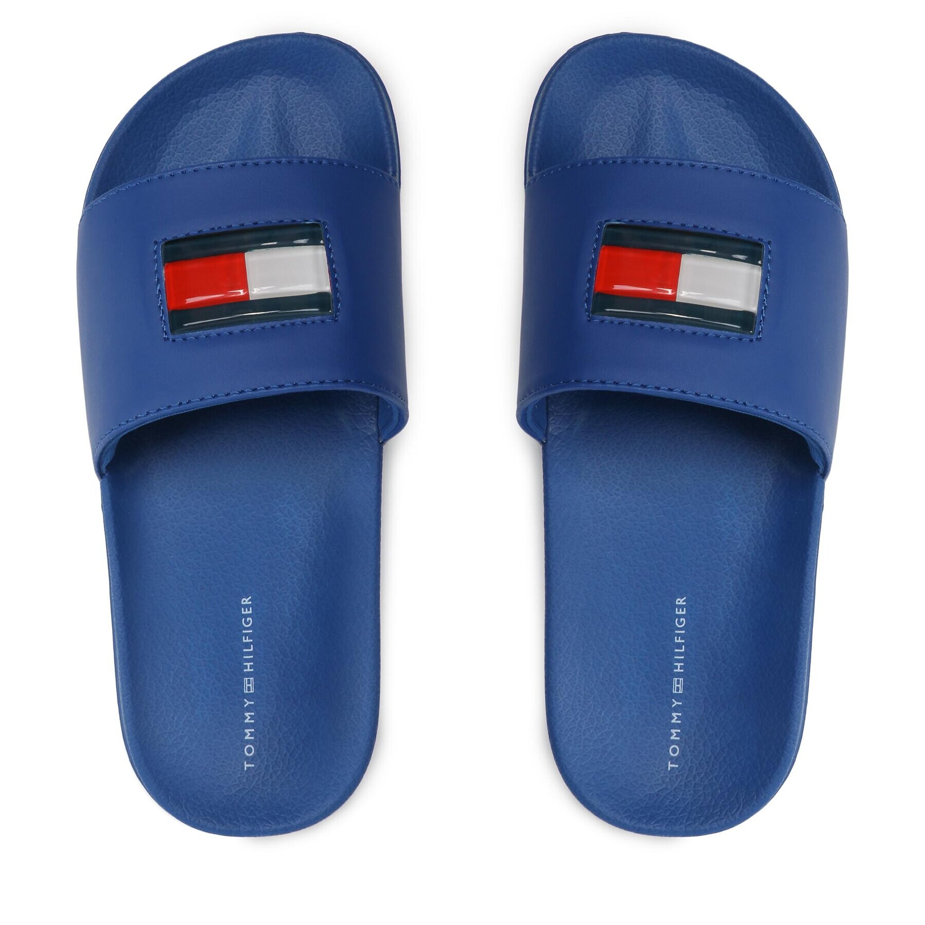 Tommy Hilfiger Чехли Flag Pool Slide T3B0-32930-1172 S Син - Pepit.bg