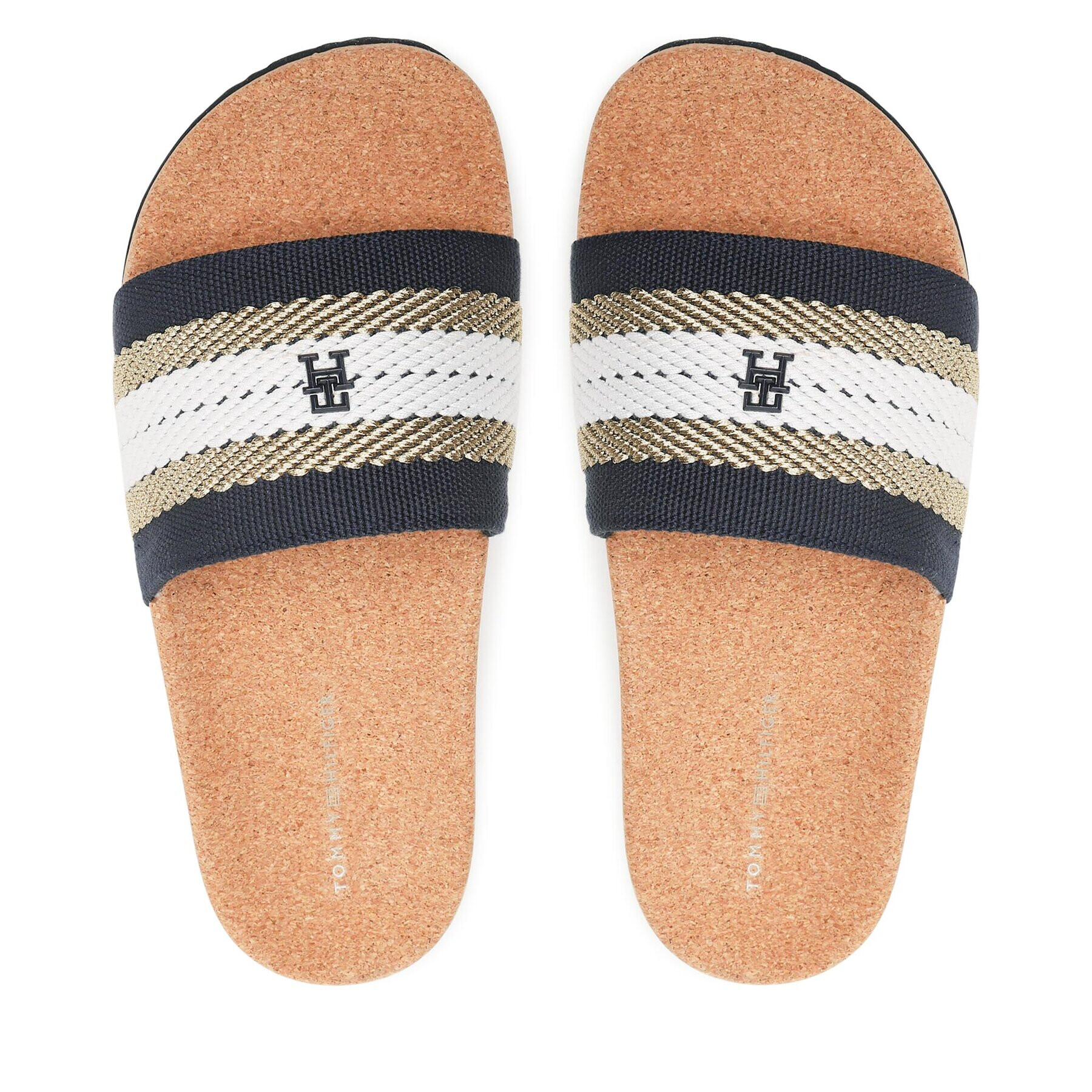 Tommy Hilfiger Чехли Fresh Webbing Slide FW0FW06983 Тъмносин - Pepit.bg