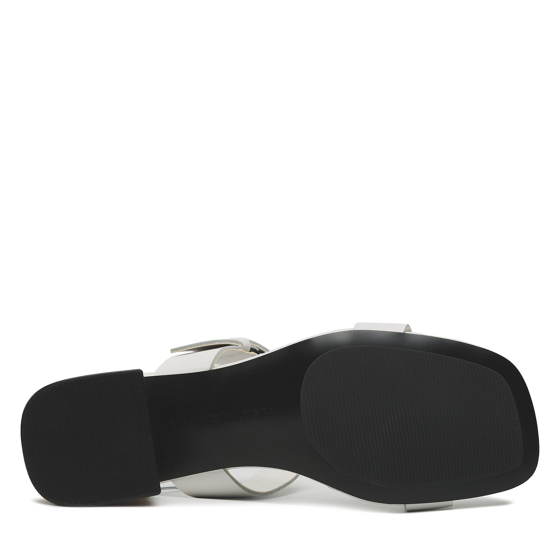 Tommy Hilfiger Чехли Hardware Block Mid Heel FW0FW07017 Бял - Pepit.bg