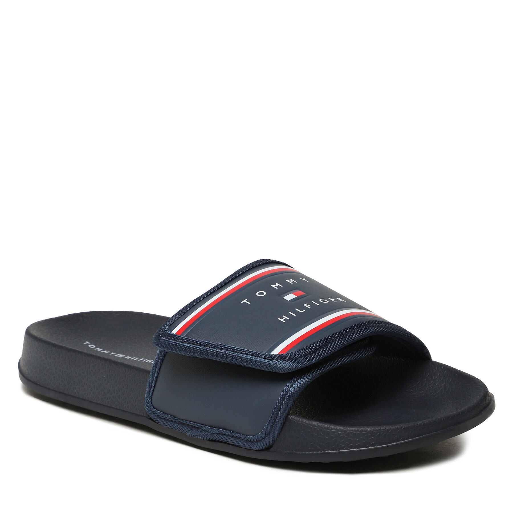 Tommy Hilfiger Чехли Maxi Velcro Pool Slide T3B0-32934-1172 S Тъмносин - Pepit.bg