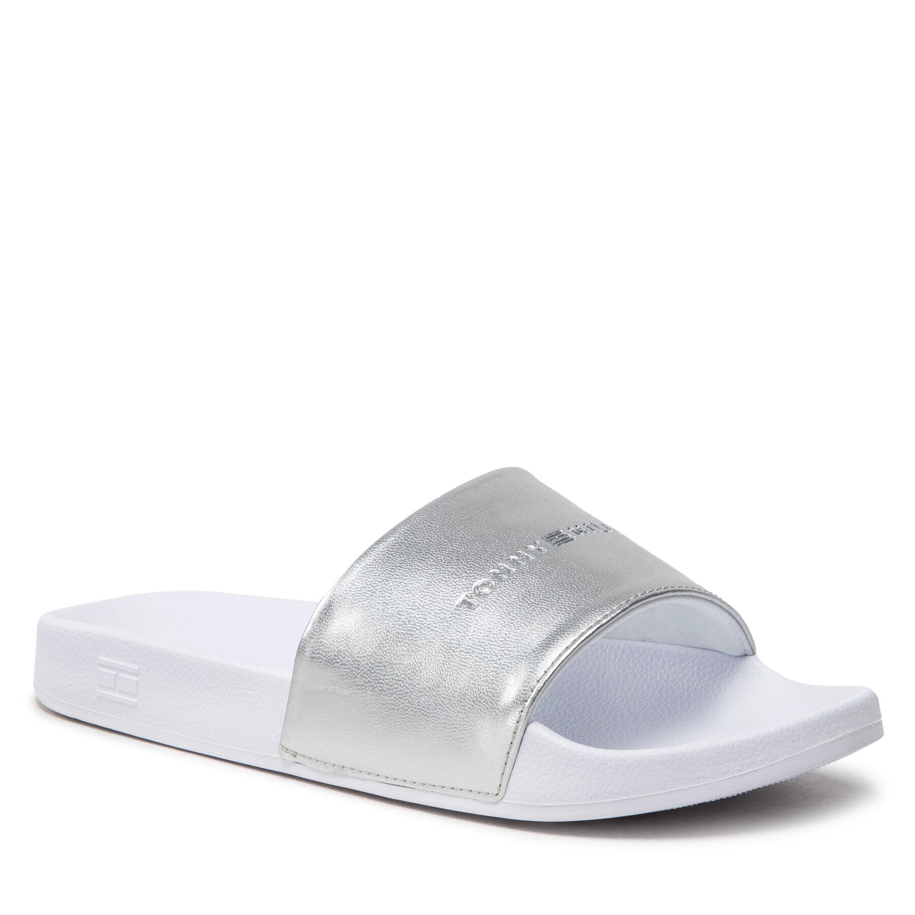 Tommy Hilfiger Чехли Metallic Pool Slide FW0FW06834 Сребрист - Pepit.bg