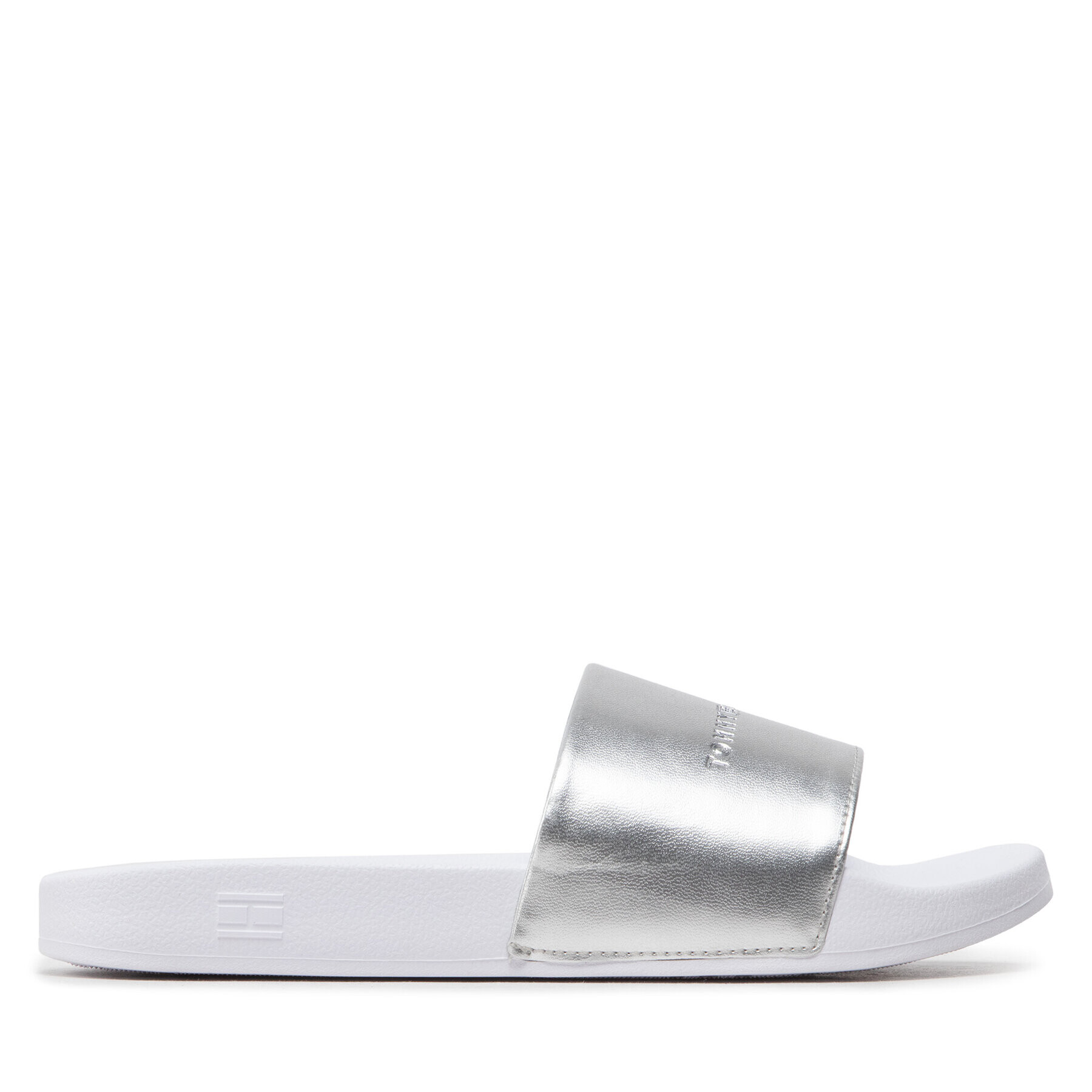 Tommy Hilfiger Чехли Metallic Pool Slide FW0FW06834 Сребрист - Pepit.bg
