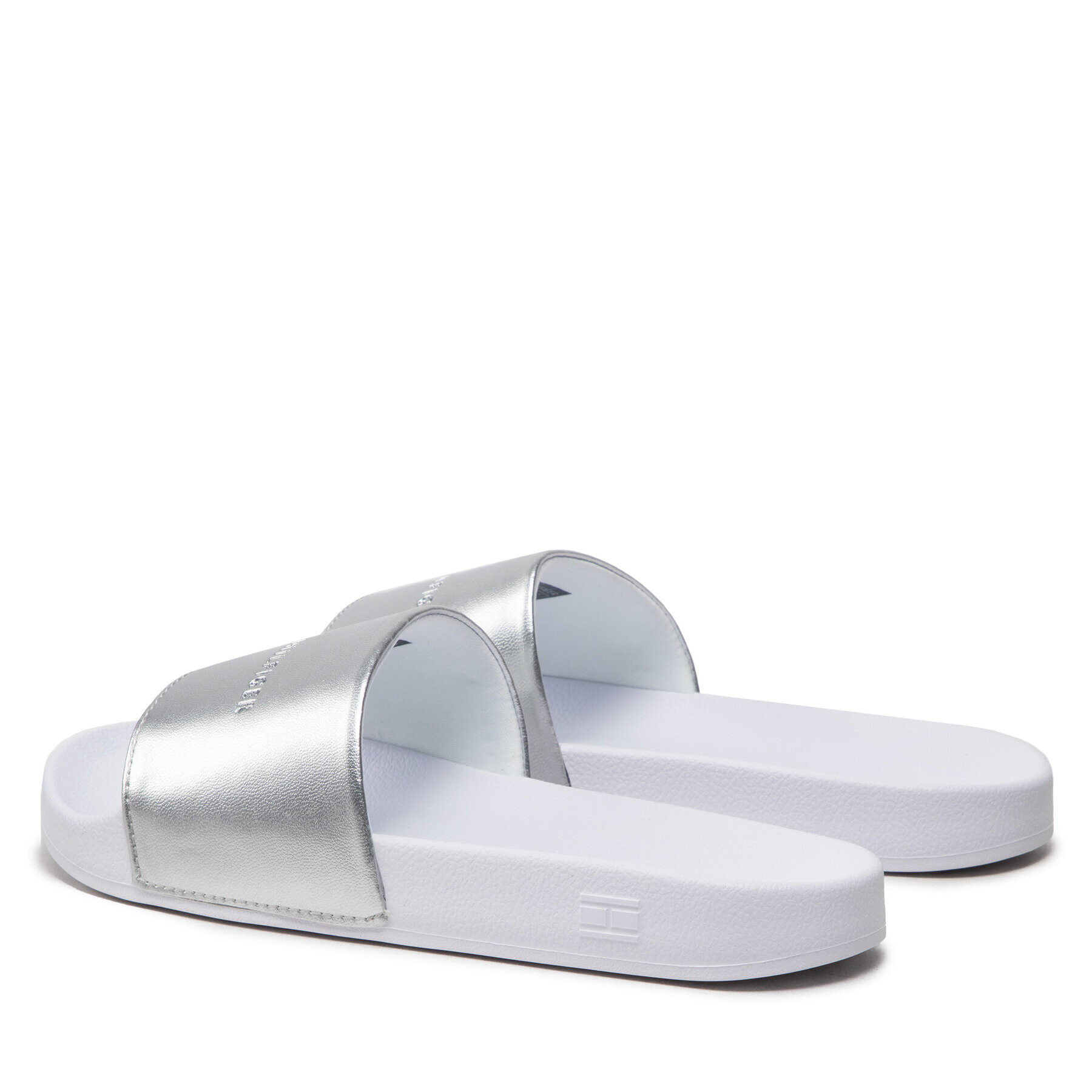 Tommy Hilfiger Чехли Metallic Pool Slide FW0FW06834 Сребрист - Pepit.bg