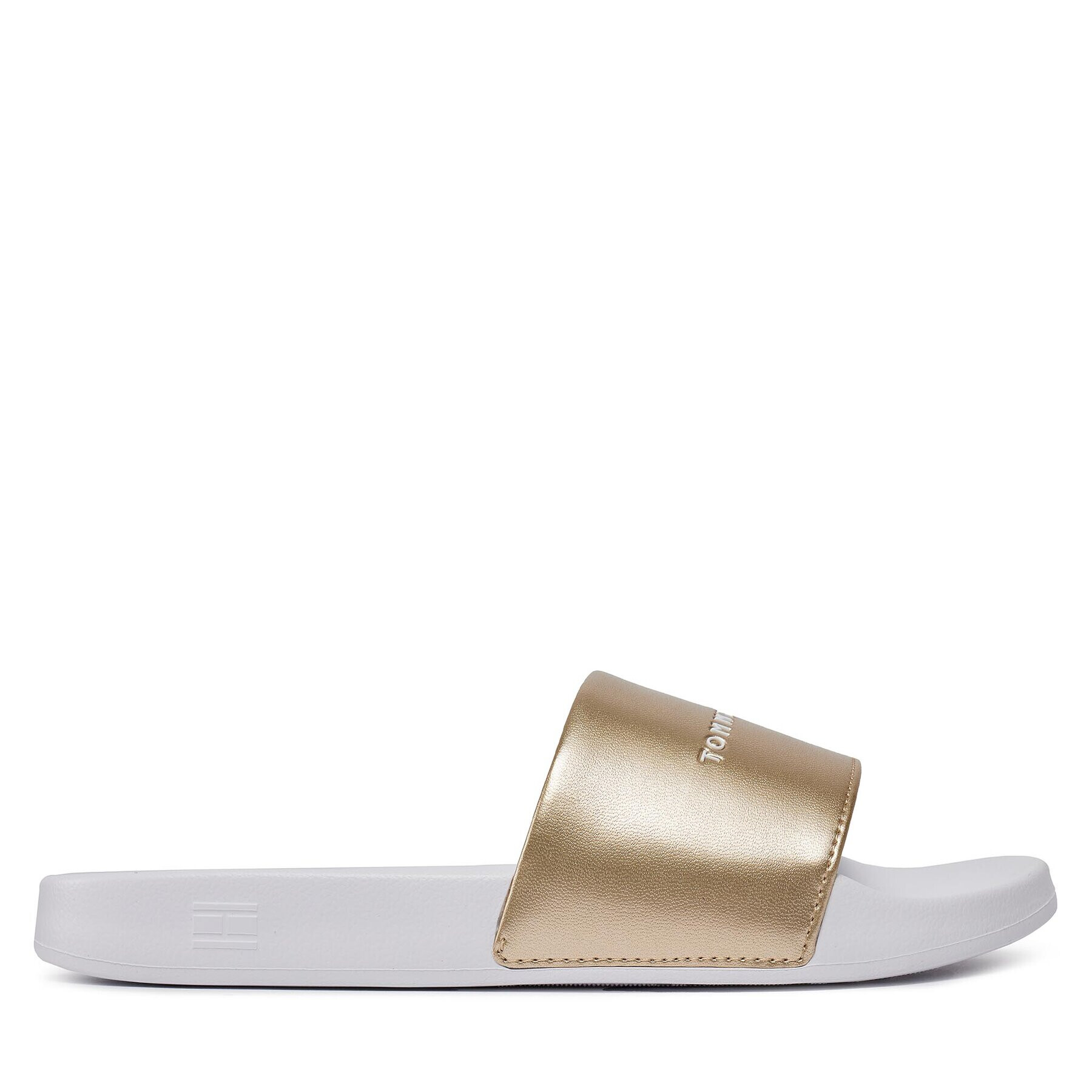 Tommy Hilfiger Чехли Metallic Pool Slide FW0FW07829 Бял - Pepit.bg