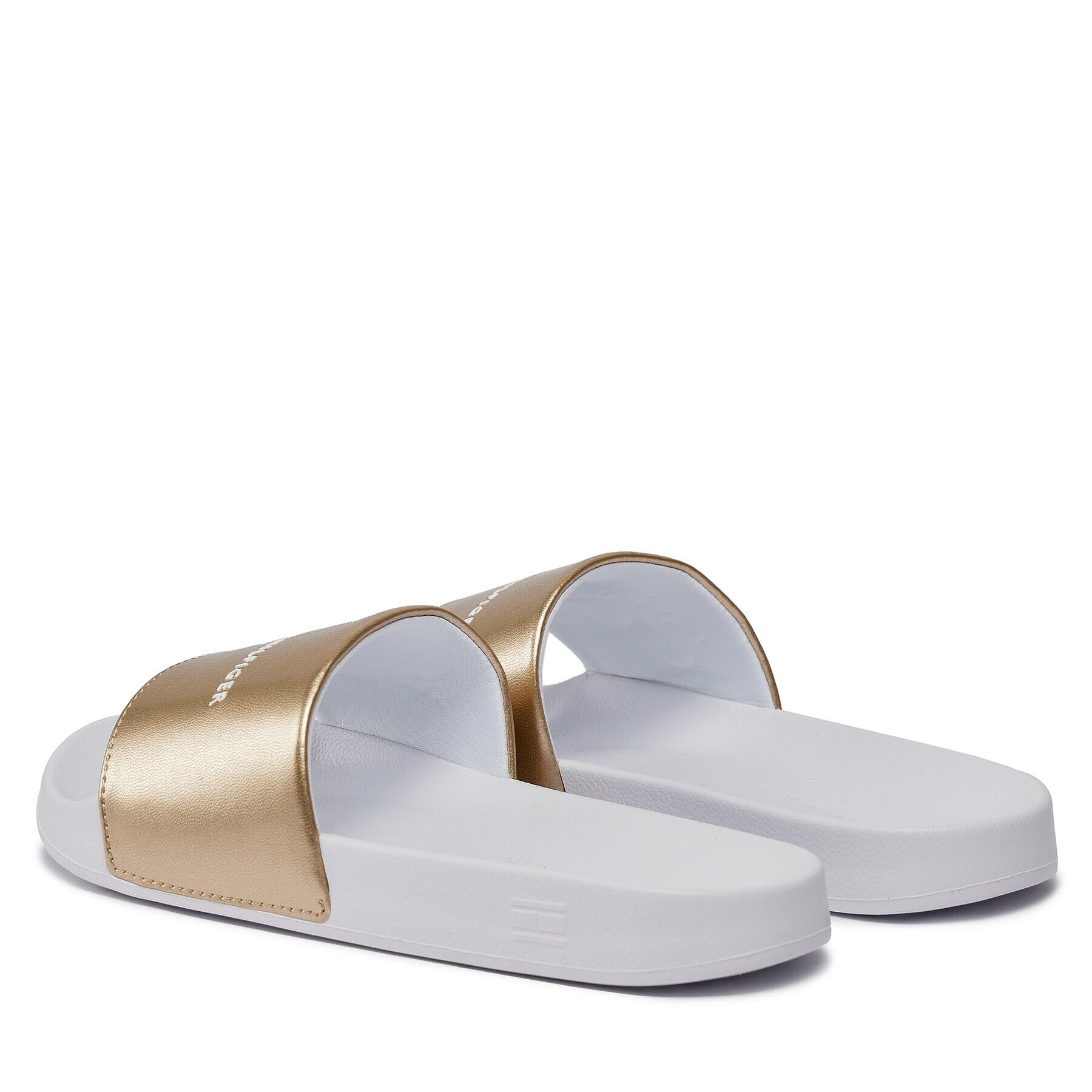 Tommy Hilfiger Чехли Metallic Pool Slide FW0FW07829 Бял - Pepit.bg