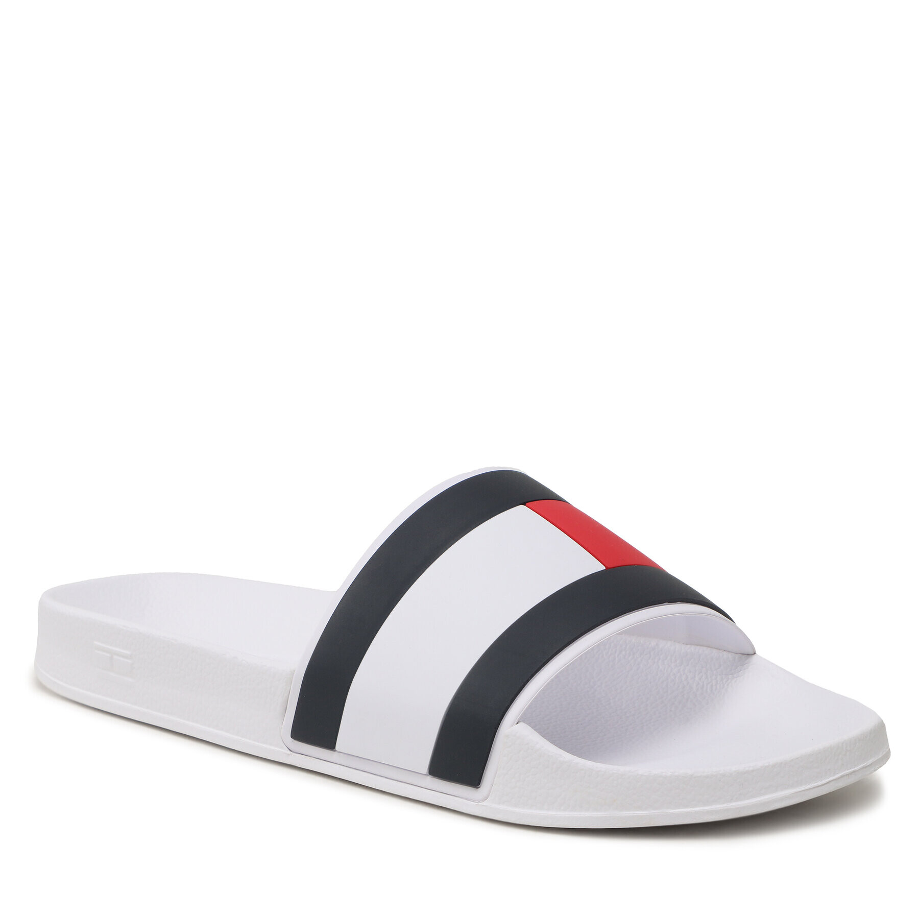 Tommy Hilfiger Чехли Rubber Th Flag Pool Slide FM0FM04236 Бял - Pepit.bg