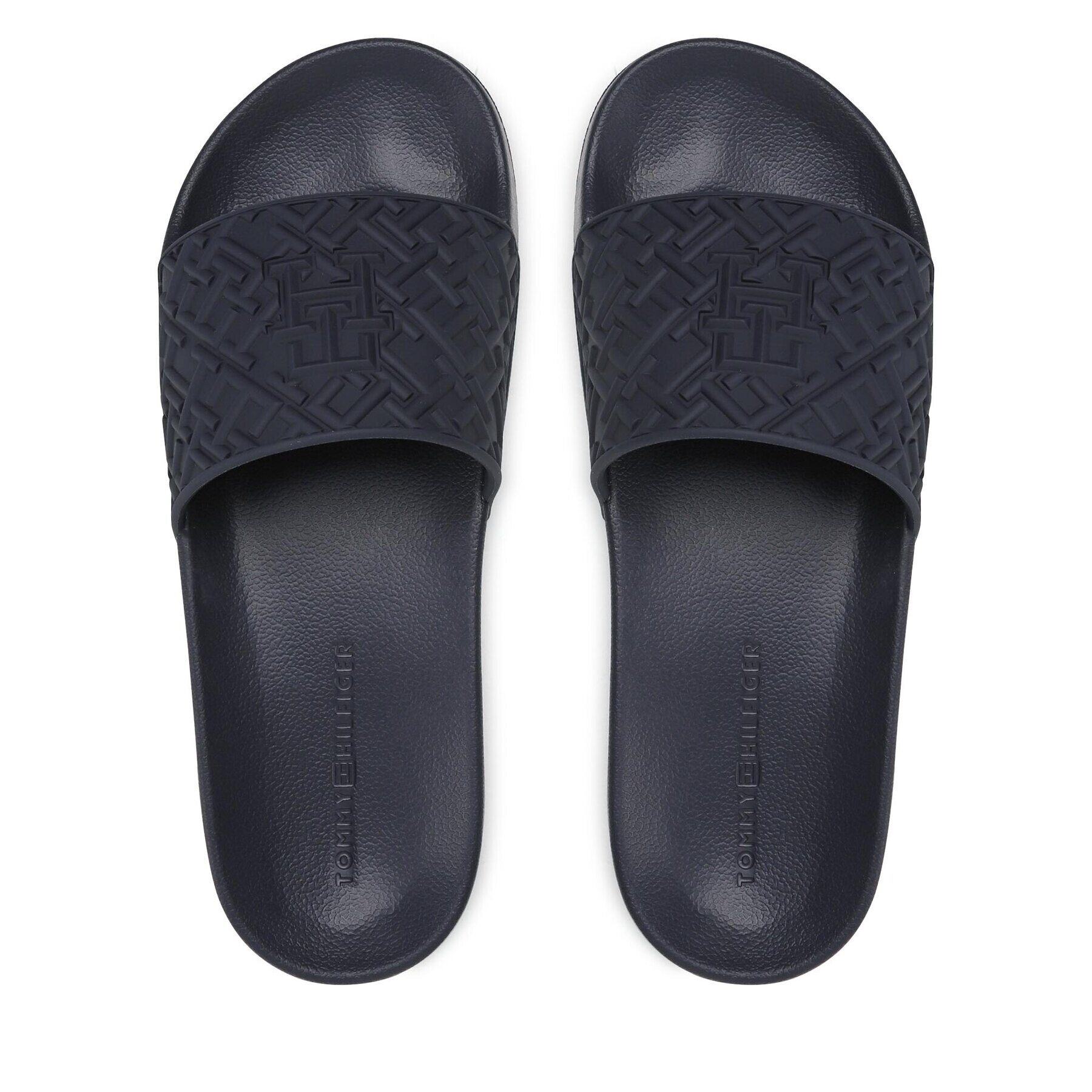 Tommy Hilfiger Чехли Rubber Th Monogram Pool Slide FM0FM04464 Тъмносин - Pepit.bg