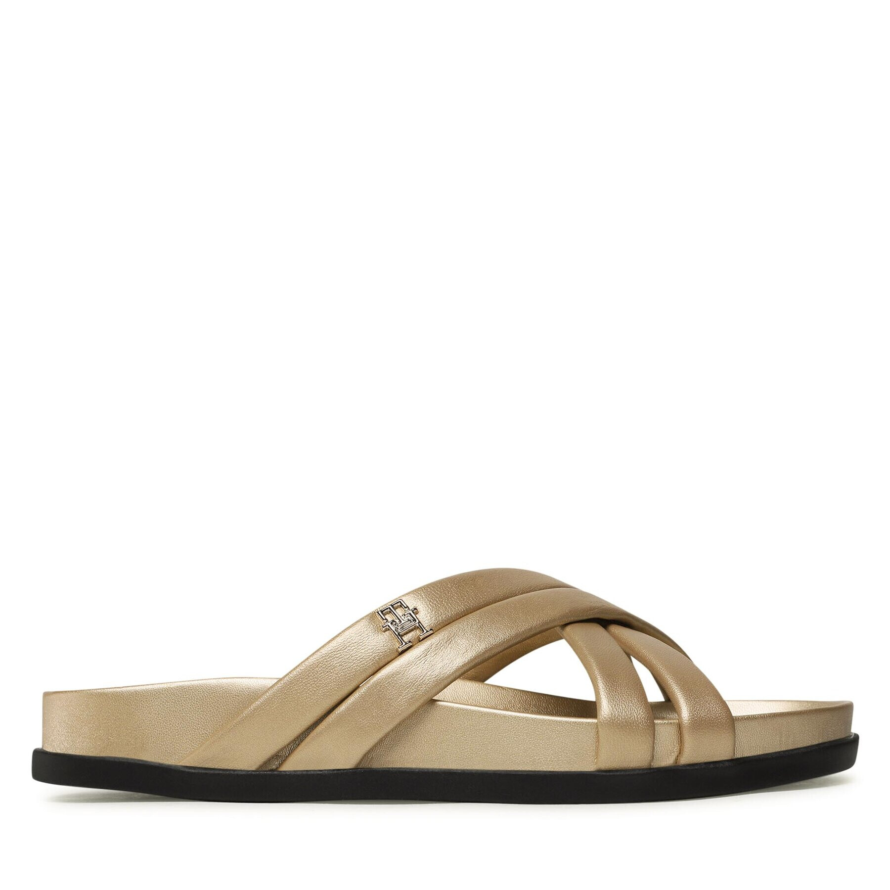 Tommy Hilfiger Чехли Starp Feminine Sandal Golden FW0FW06994 Златист - Pepit.bg