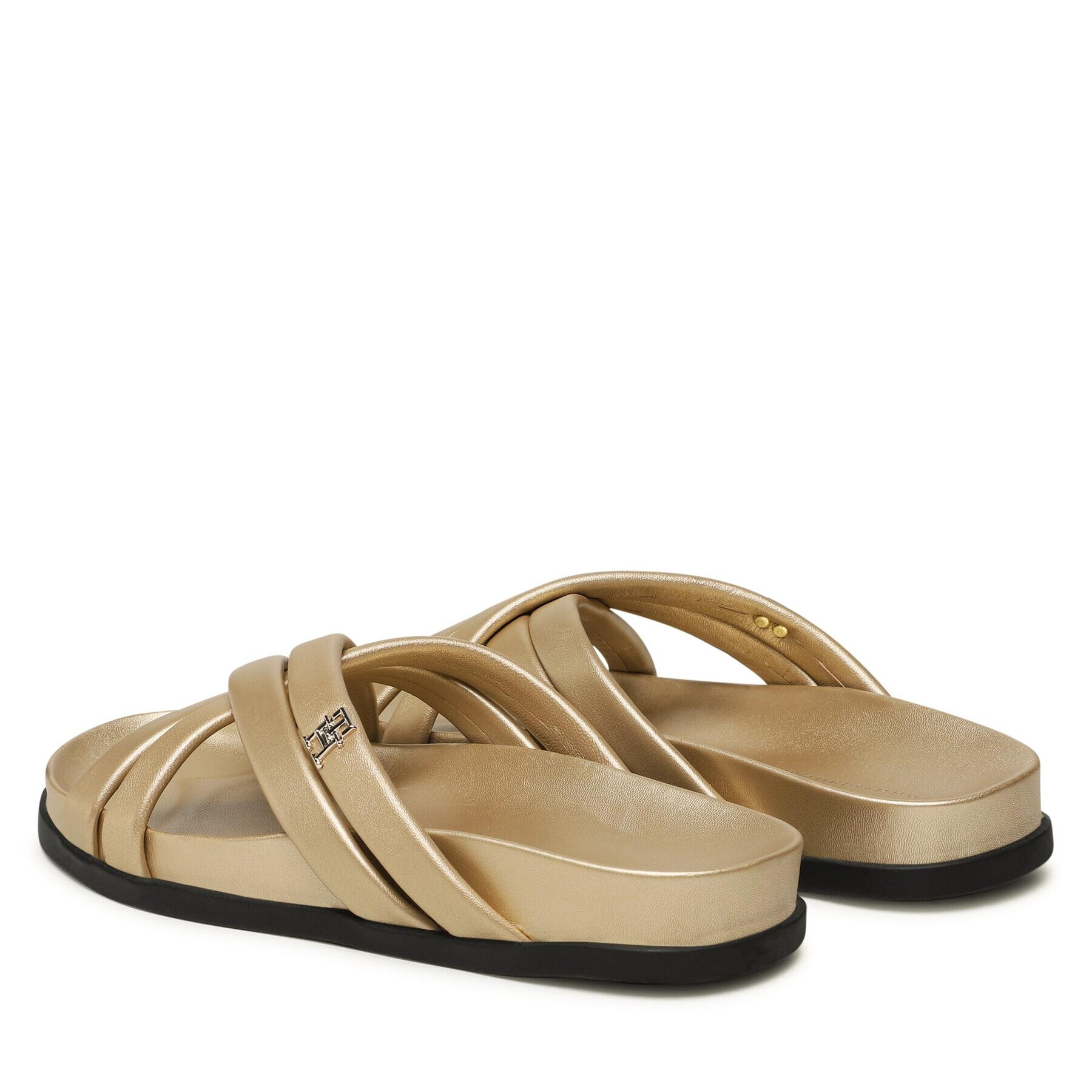 Tommy Hilfiger Чехли Starp Feminine Sandal Golden FW0FW06994 Златист - Pepit.bg