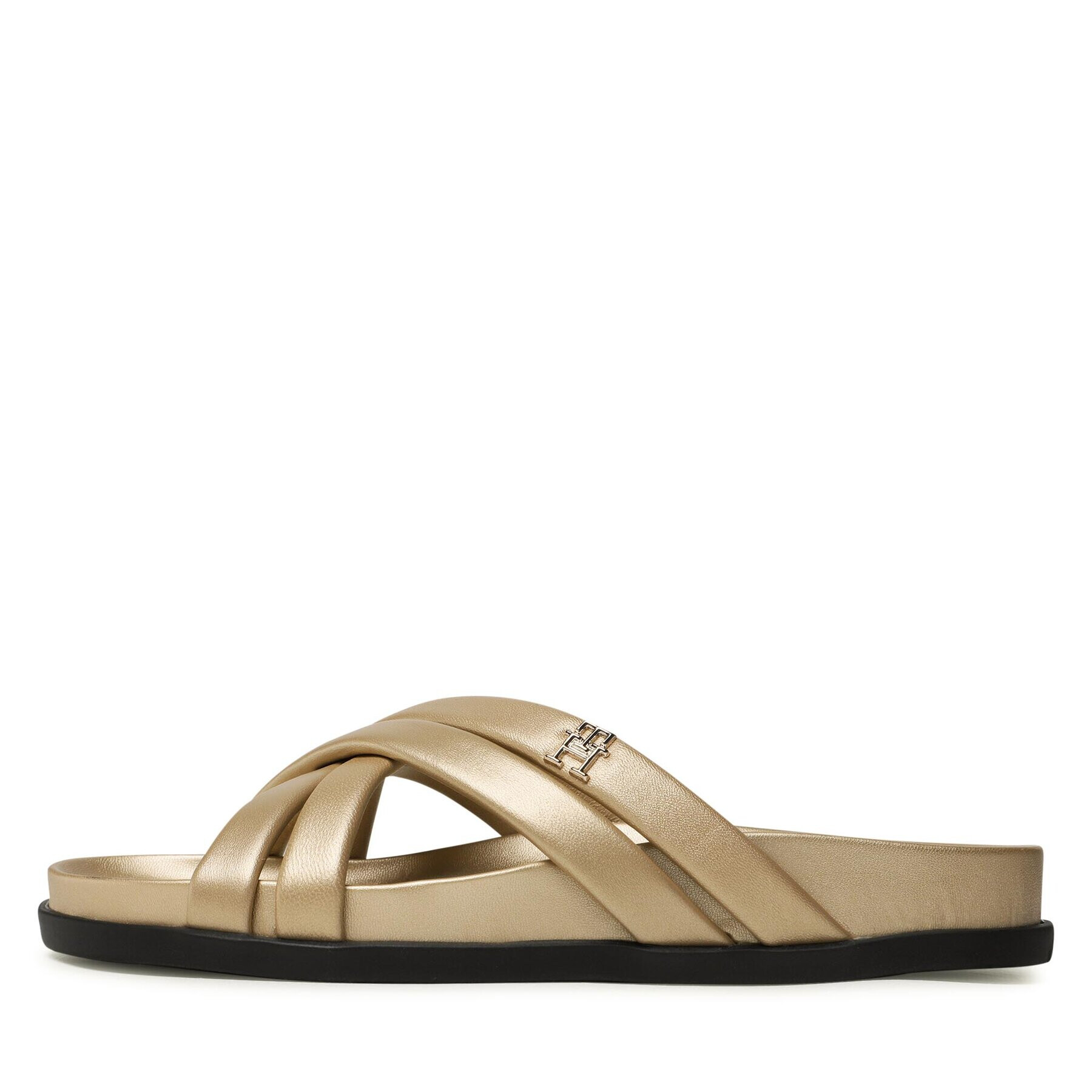 Tommy Hilfiger Чехли Starp Feminine Sandal Golden FW0FW06994 Златист - Pepit.bg