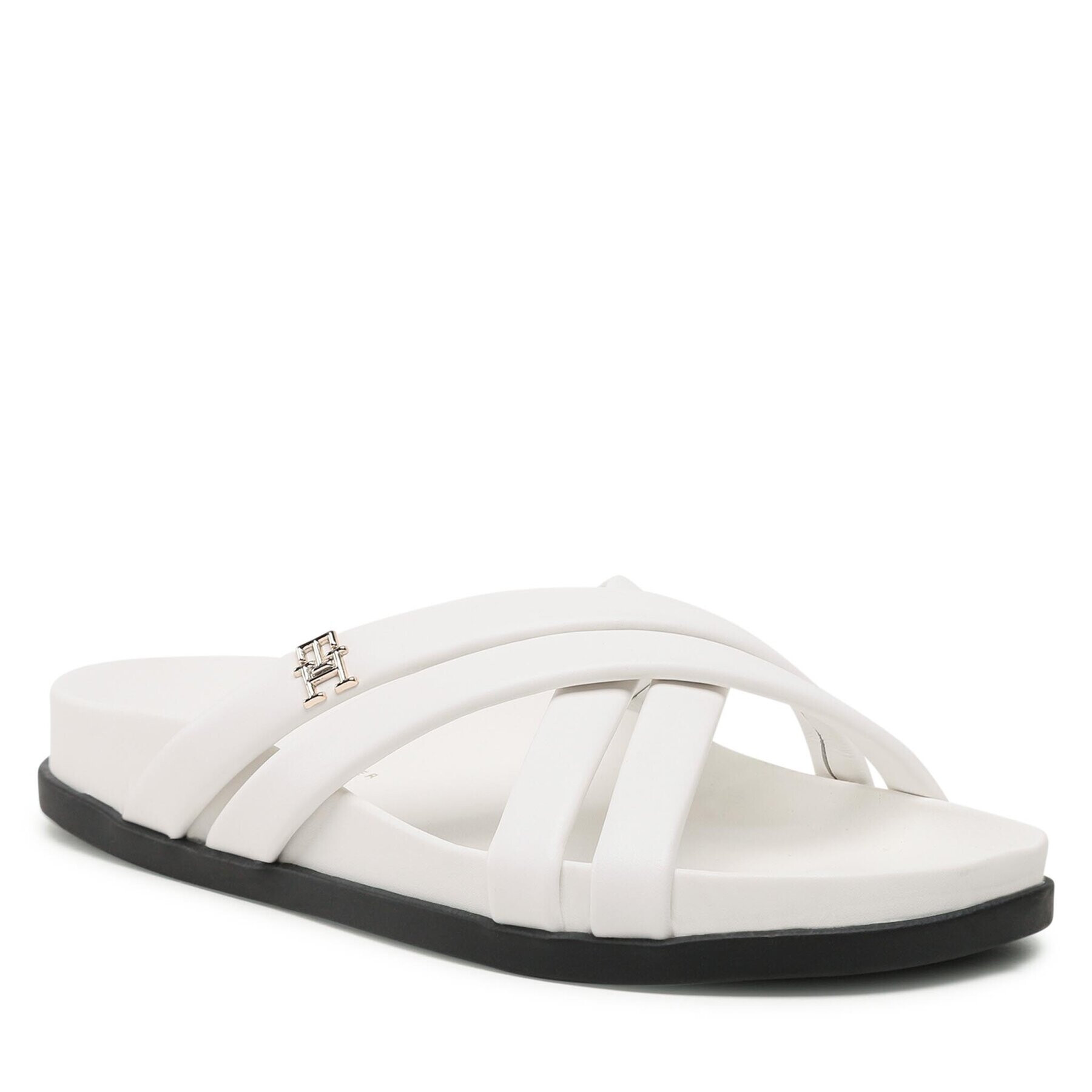 Tommy Hilfiger Чехли Strap Feminine Sandal FW0FW07081 Бял - Pepit.bg