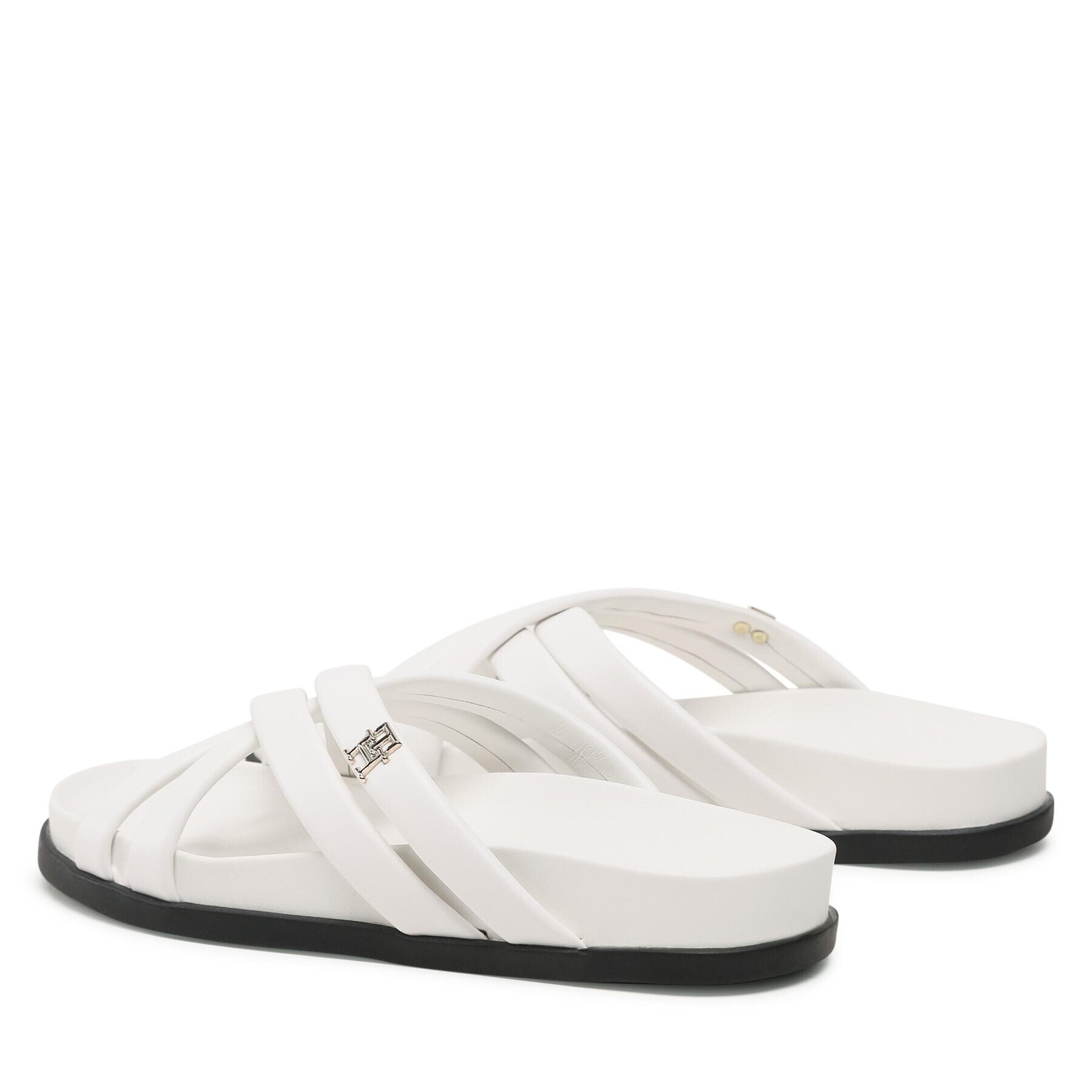 Tommy Hilfiger Чехли Strap Feminine Sandal FW0FW07081 Бял - Pepit.bg