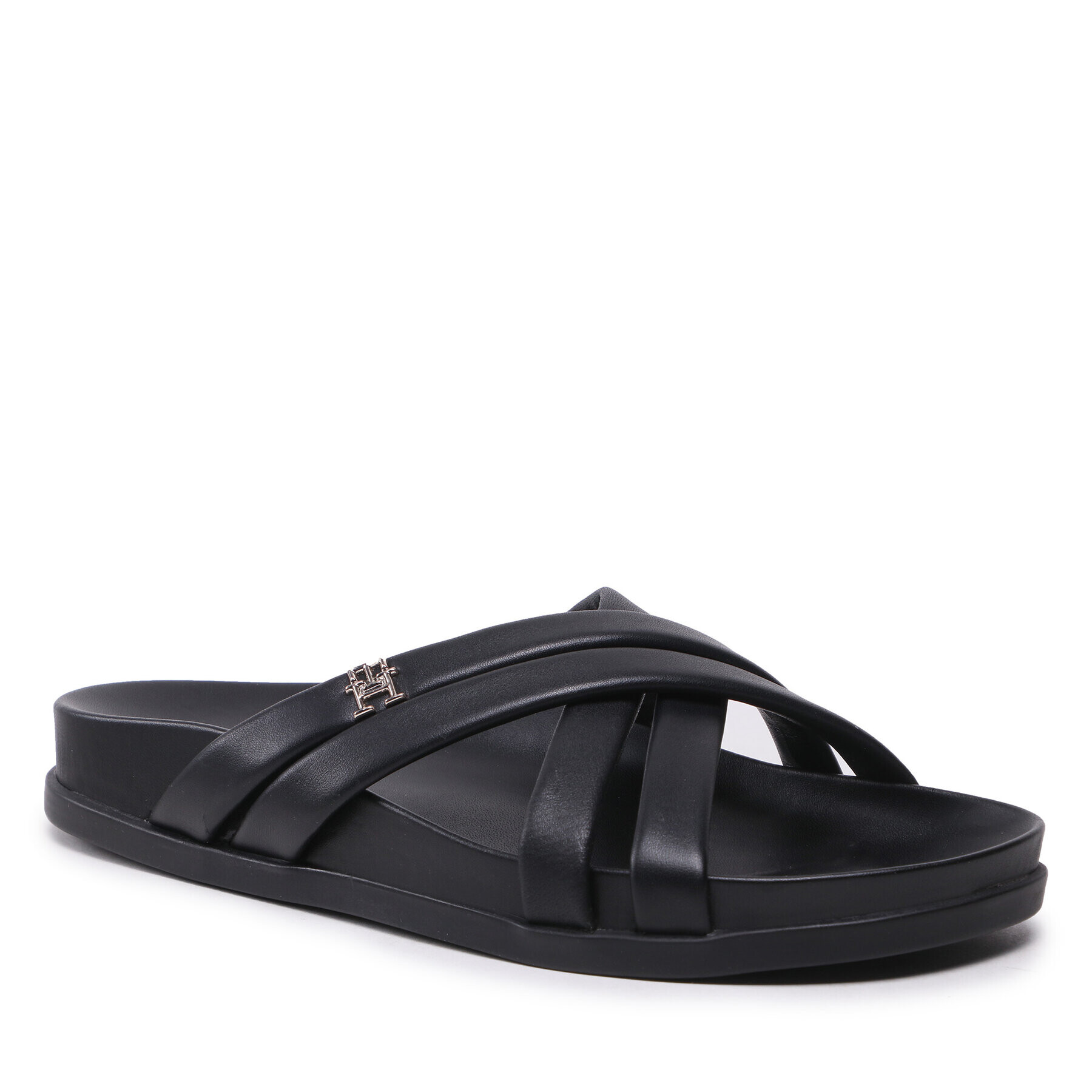 Tommy Hilfiger Чехли Strap Feminine Sandal FW0FW07081 Черен - Pepit.bg