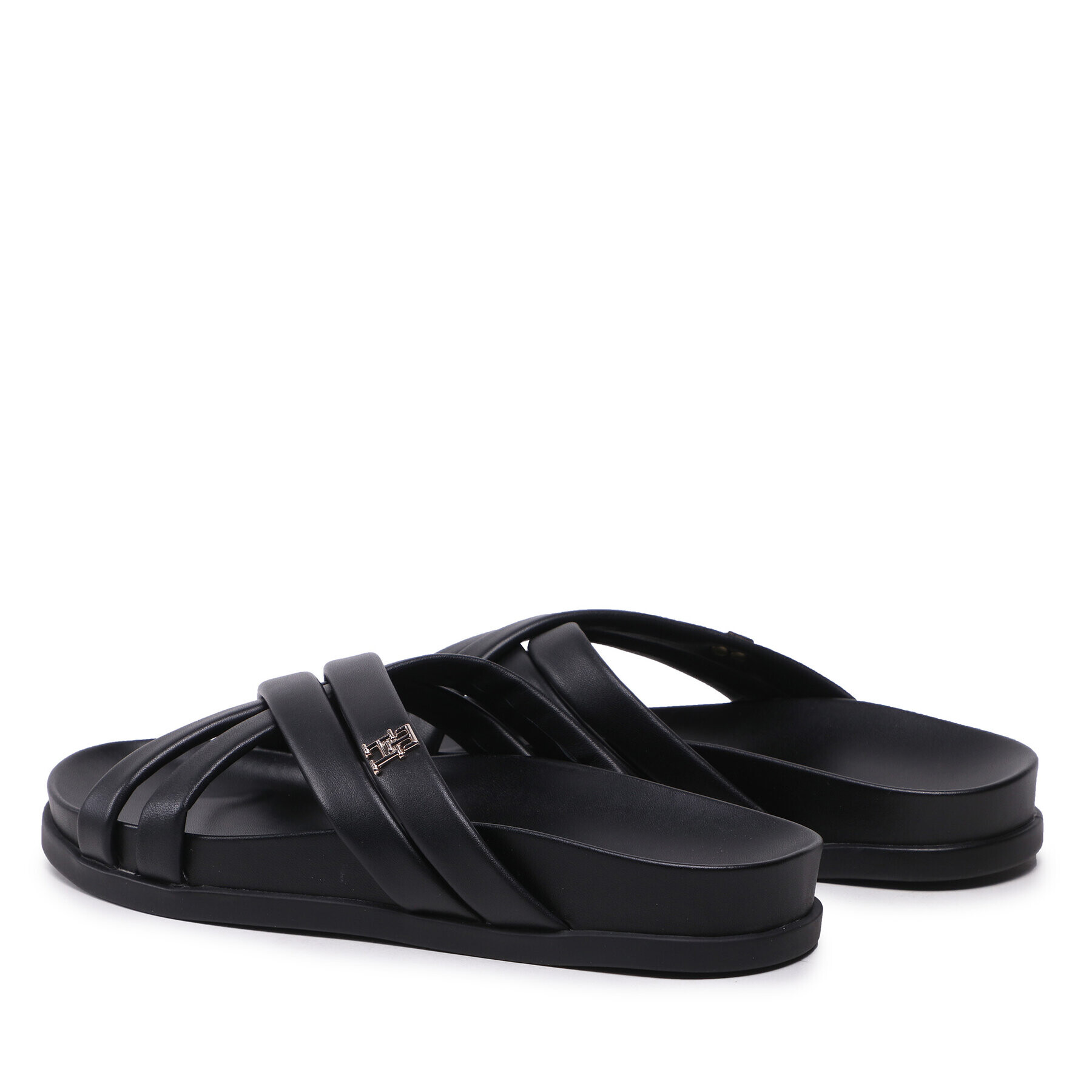 Tommy Hilfiger Чехли Strap Feminine Sandal FW0FW07081 Черен - Pepit.bg