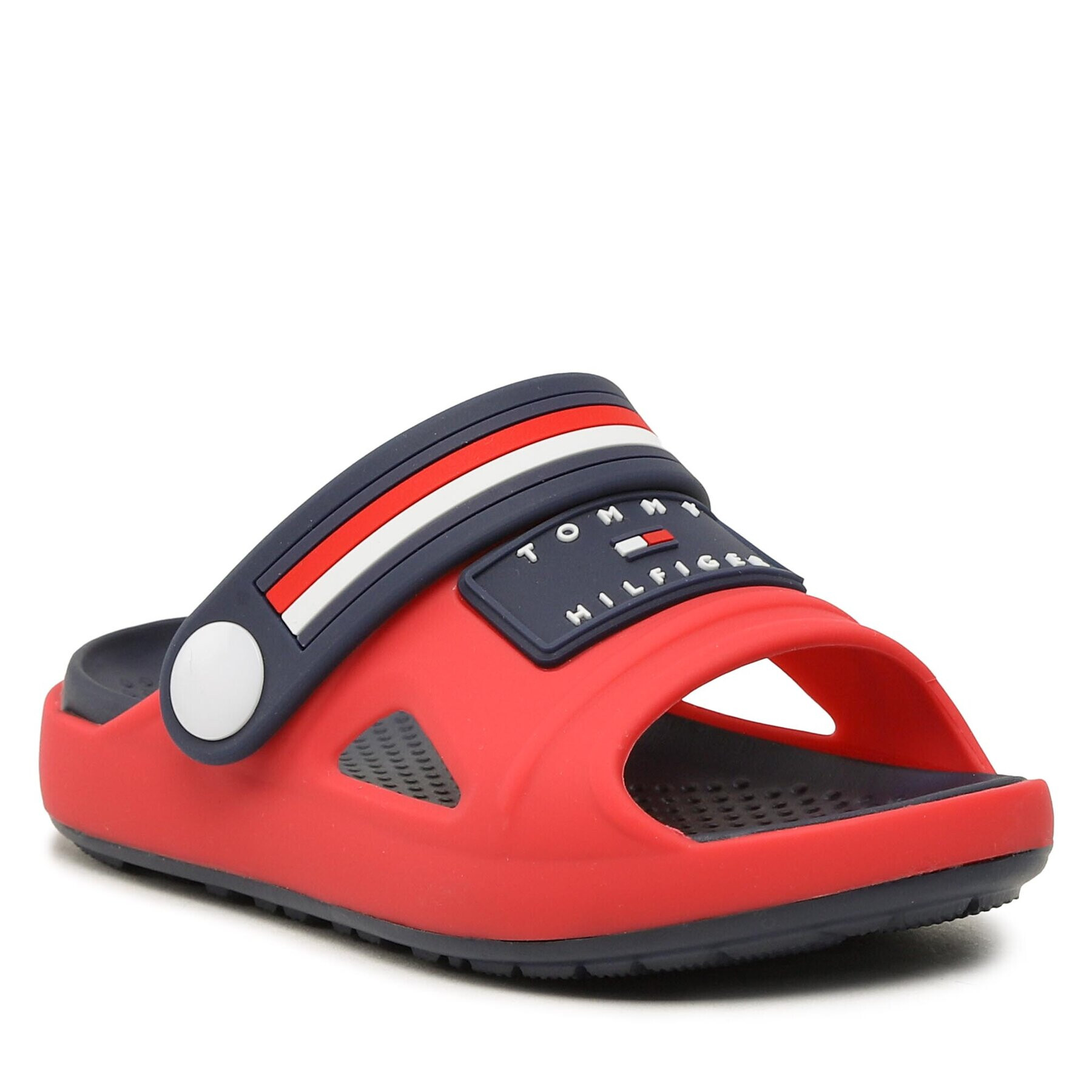 Tommy Hilfiger Чехли Stripes Comfy Sandal 3X2-32914-0083 M Червен - Pepit.bg