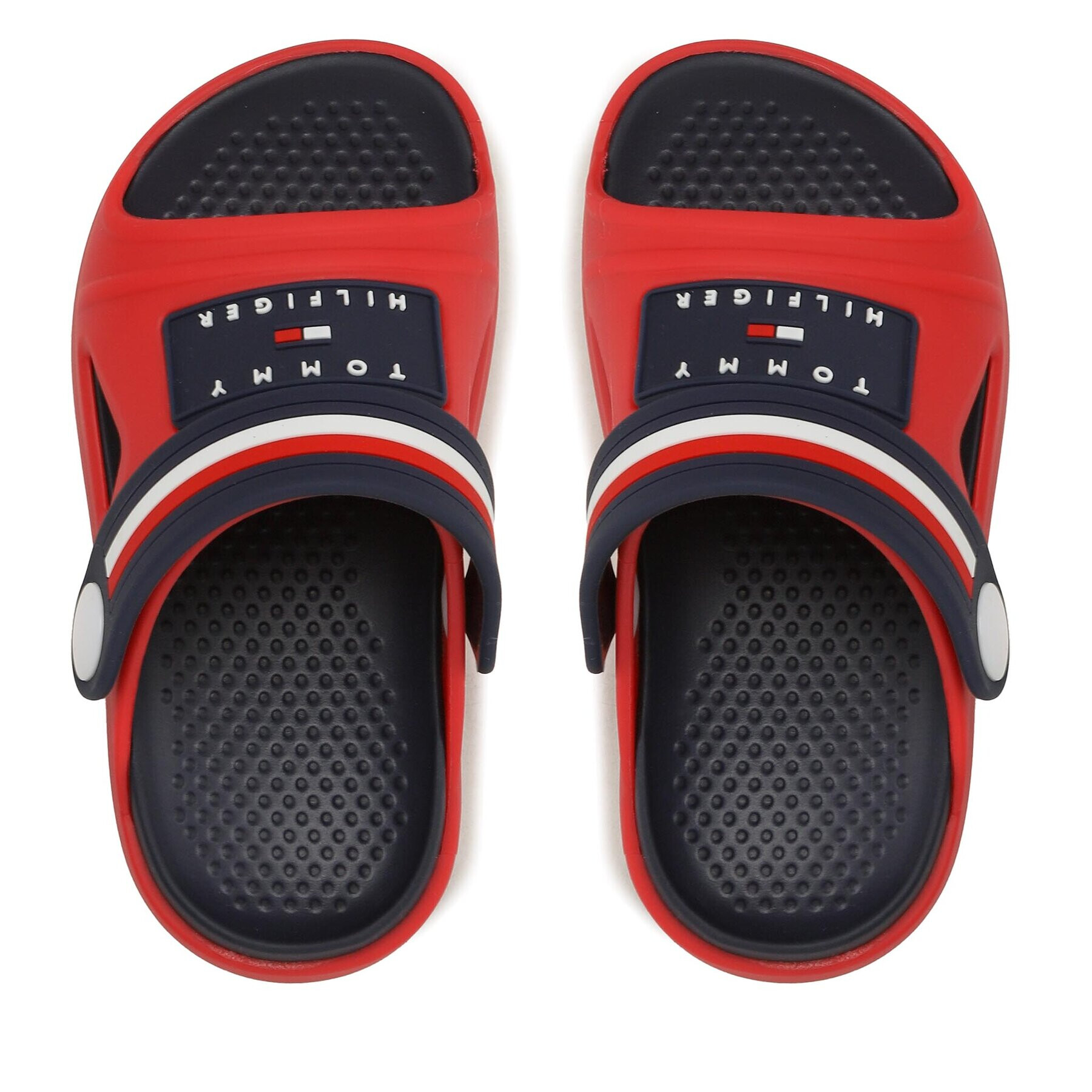 Tommy Hilfiger Чехли Stripes Comfy Sandal 3X2-32914-0083 M Червен - Pepit.bg