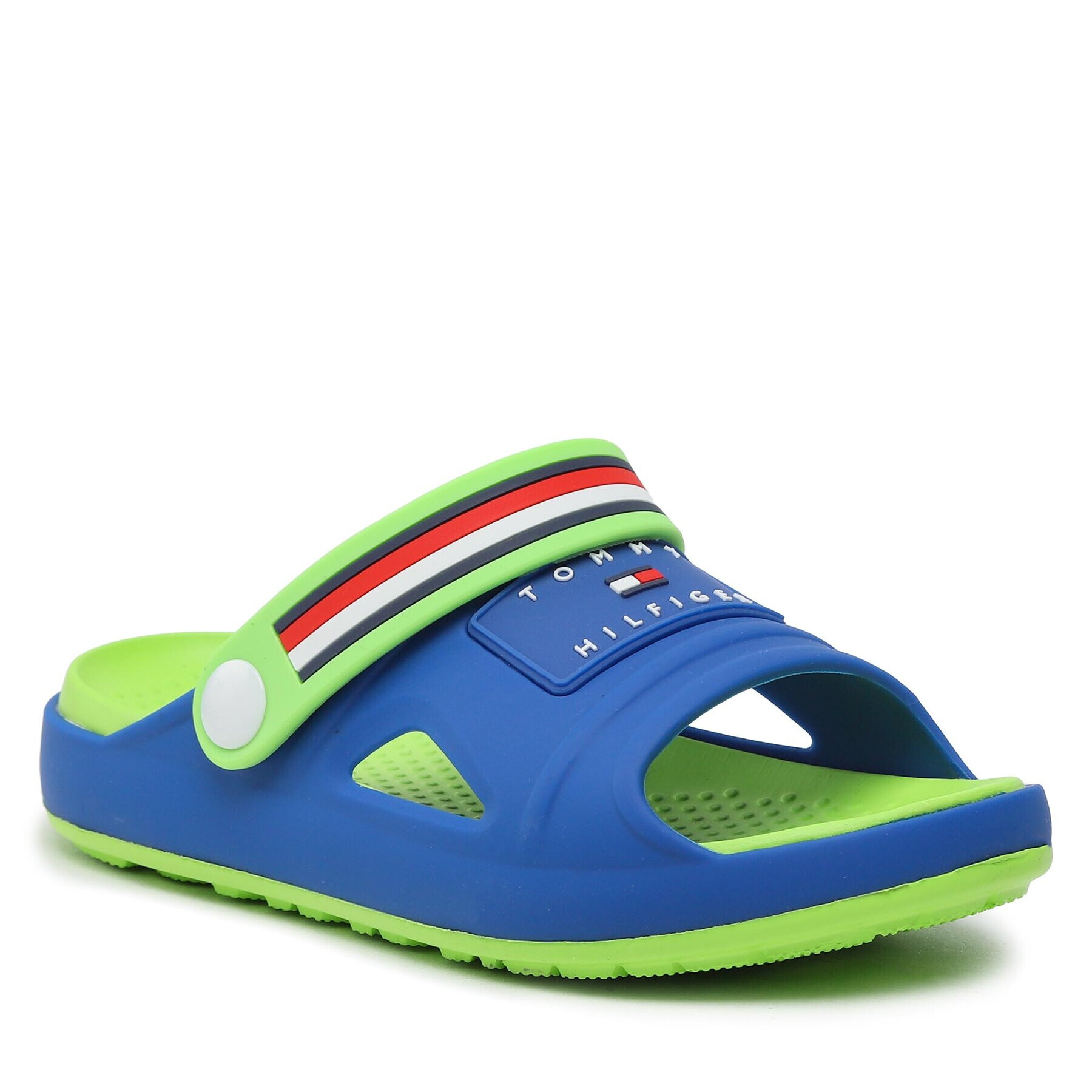 Tommy Hilfiger Чехли Stripes Comfy Sandal T3X2-32914-0083 S Син - Pepit.bg