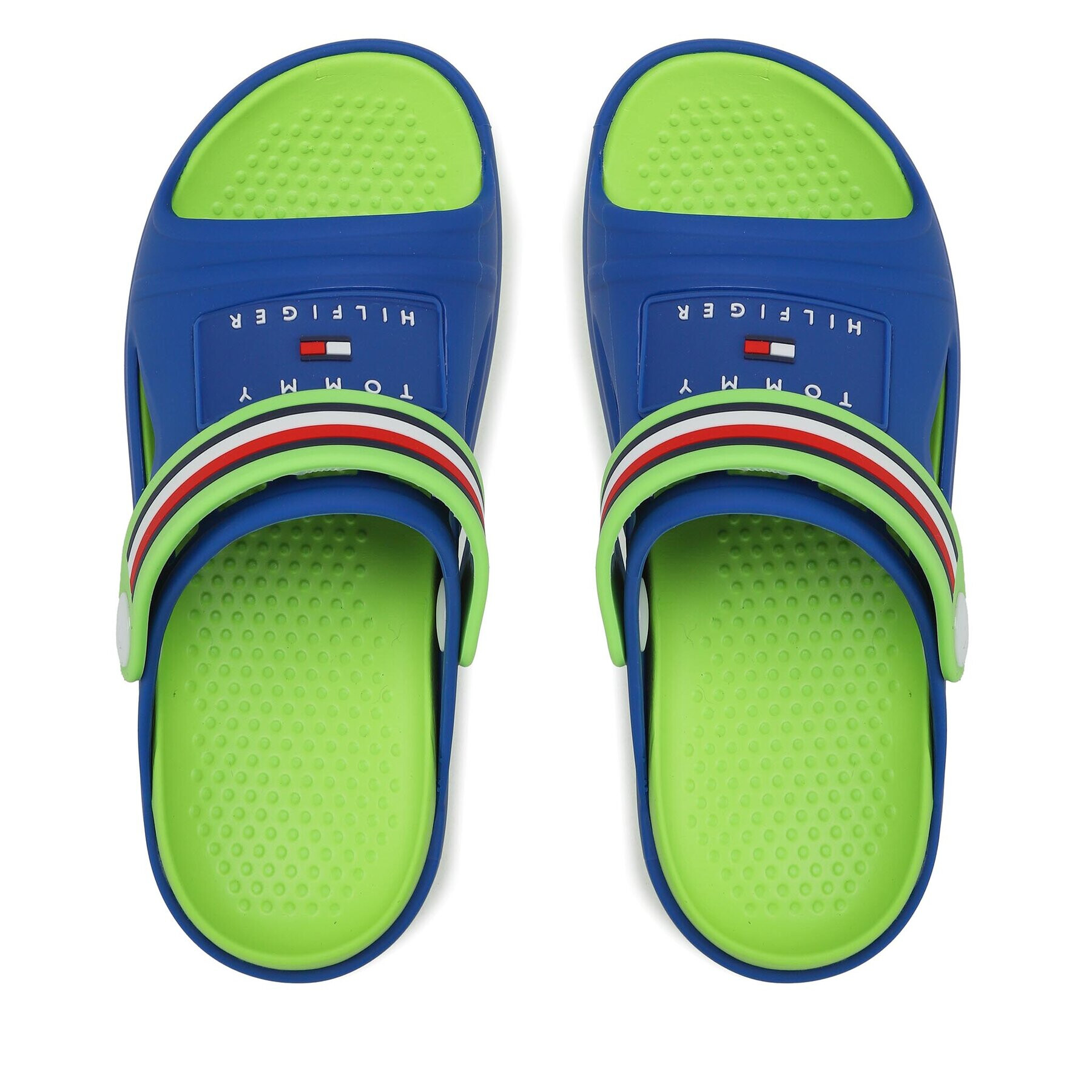 Tommy Hilfiger Чехли Stripes Comfy Sandal T3X2-32914-0083 S Син - Pepit.bg