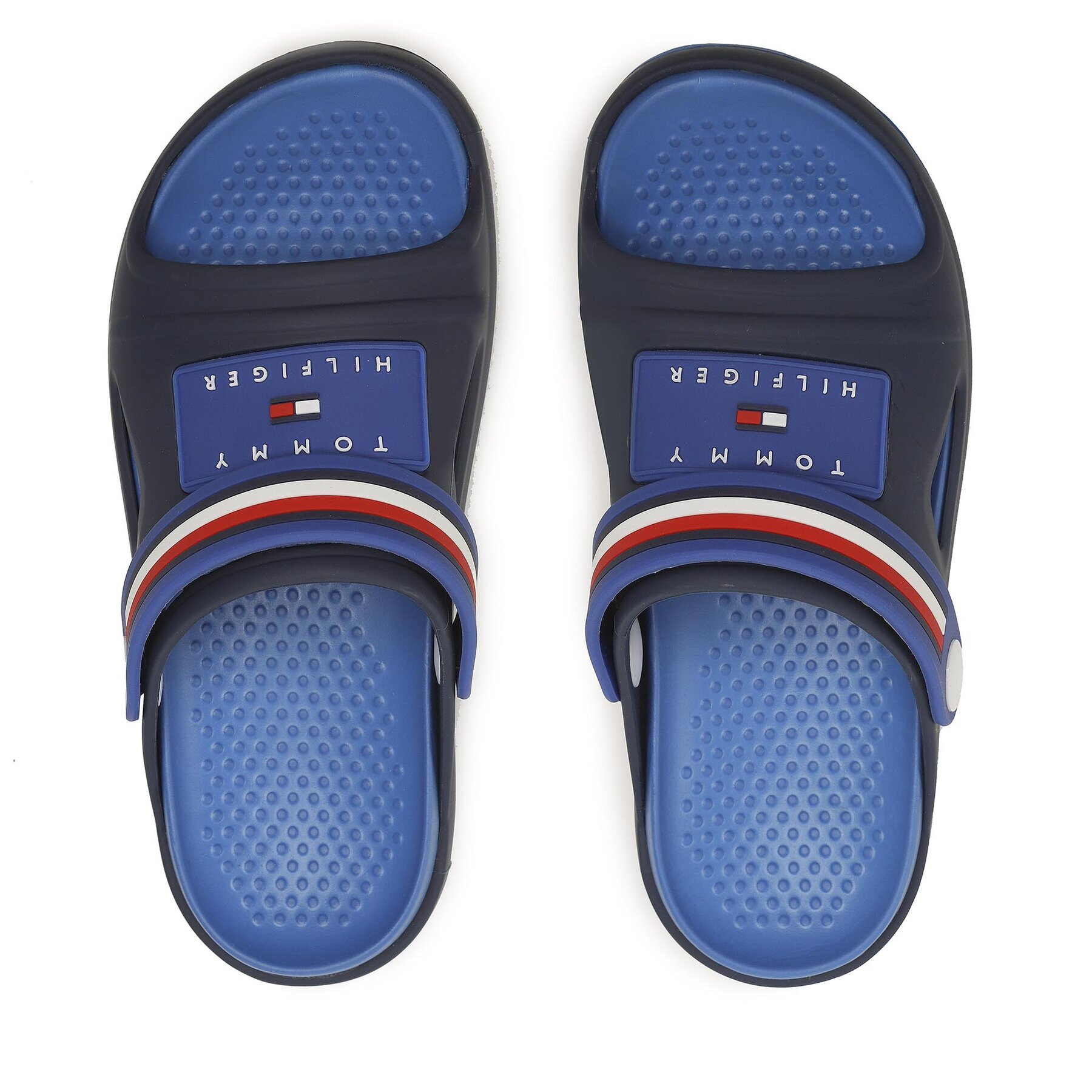 Tommy Hilfiger Чехли Stripes Comfy Sandal T3X2-32914-0083 S Тъмносин - Pepit.bg