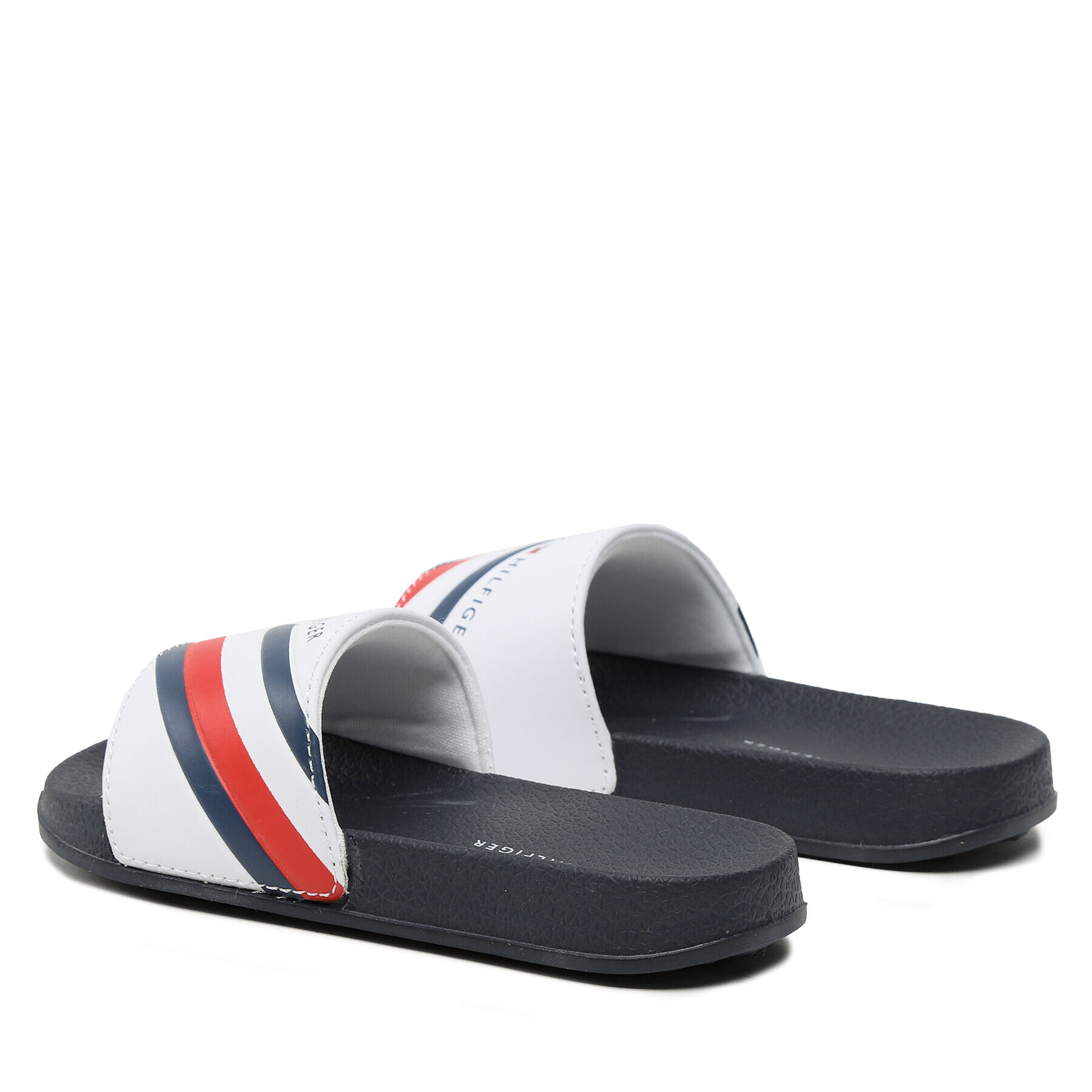 Tommy Hilfiger Чехли Stripes Pool Slide T3B0-32932-1172 M Бял - Pepit.bg