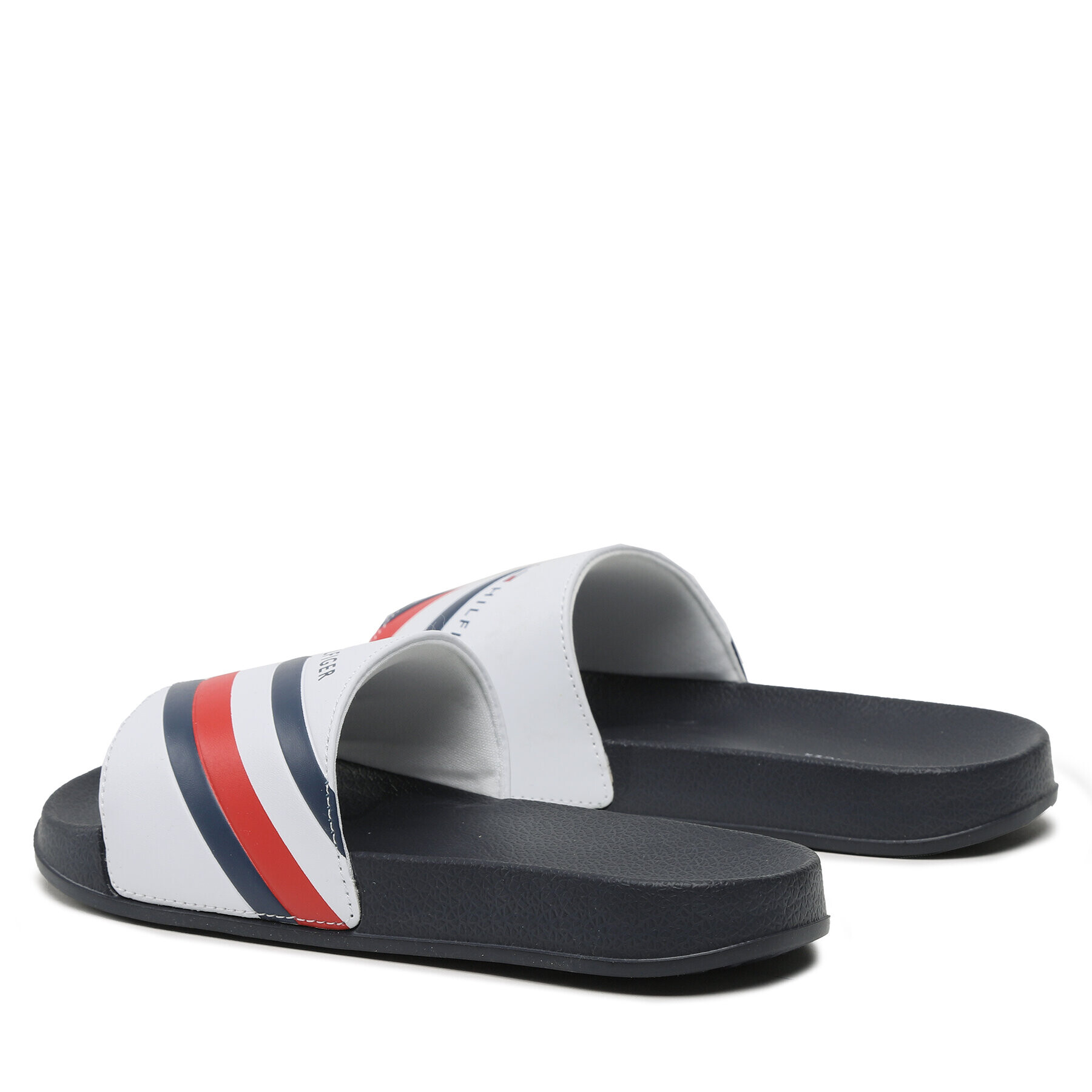 Tommy Hilfiger Чехли Stripes Pool Slide T3B0-32932-1172 S Бял - Pepit.bg