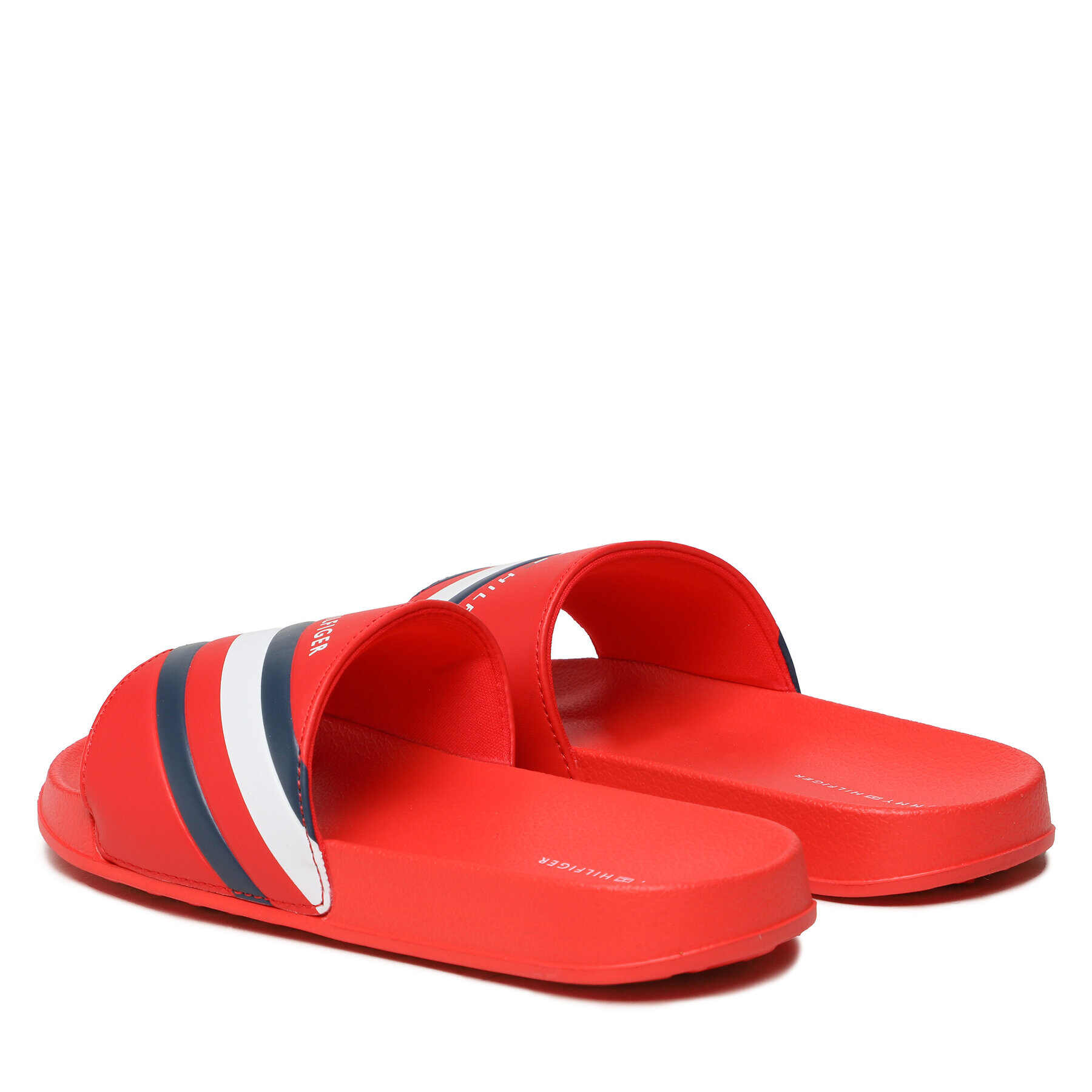 Tommy Hilfiger Чехли Stripes Pool Slide T3B0-32932-1172 S Червен - Pepit.bg